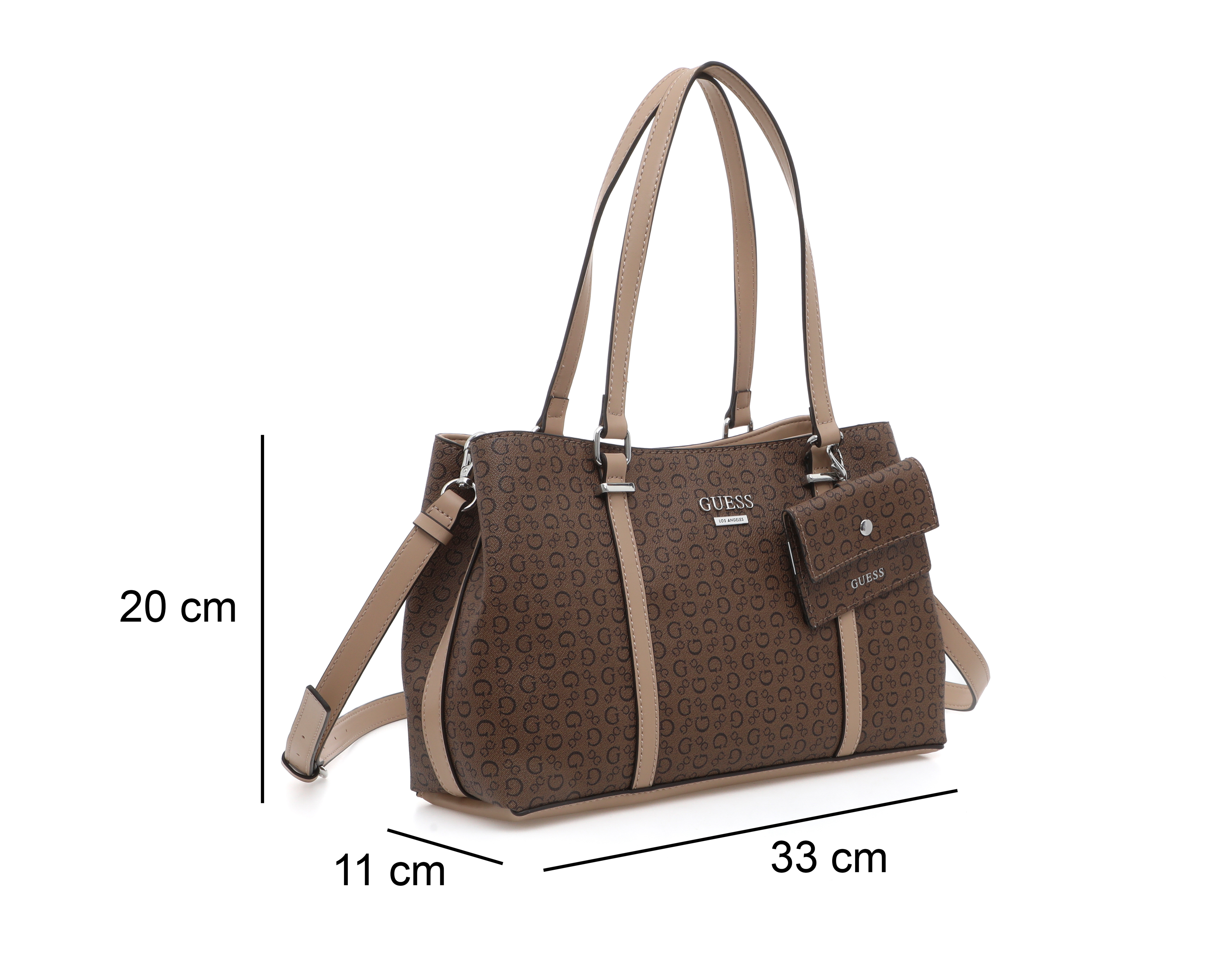 Foto 6 pulgar | Foto 5 | Bolsa de Hombro Guess Madwelle Satchel con Monedero