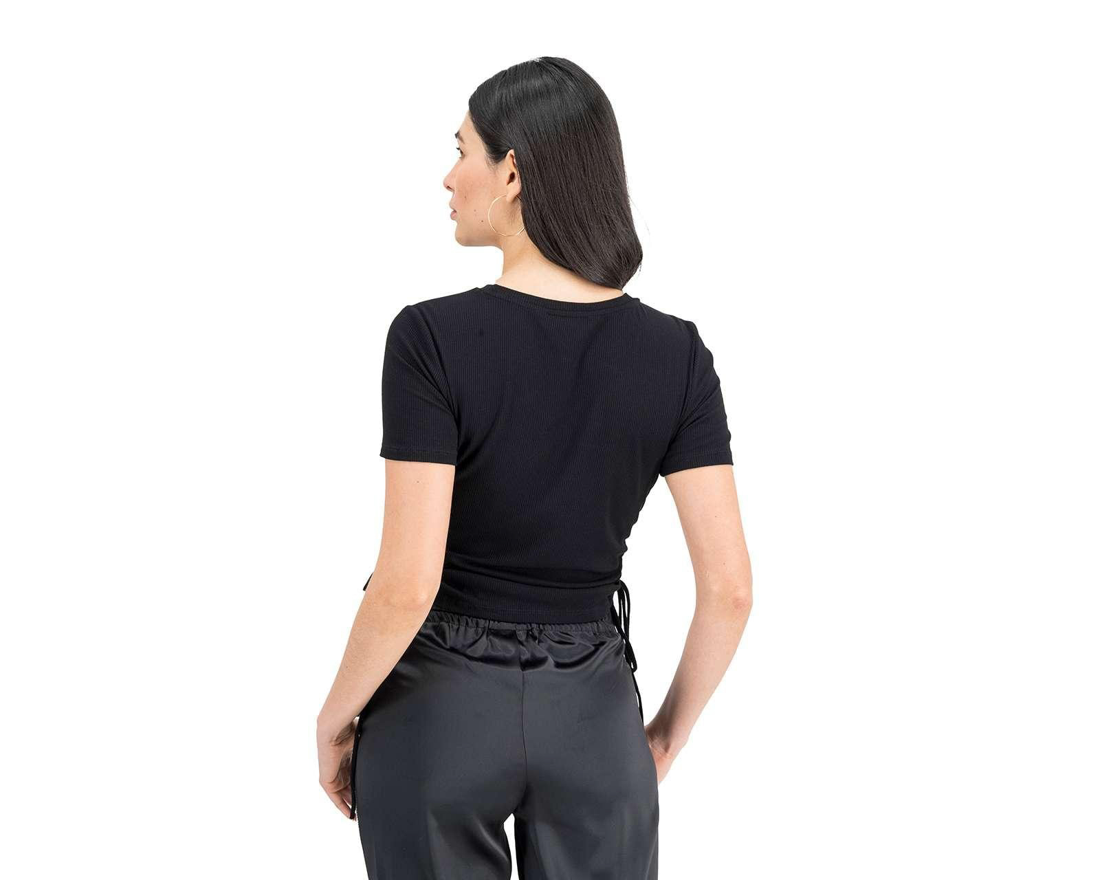 Foto 3 pulgar | Foto 2 | Playera Bebe Negra Manga Corta