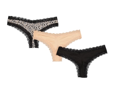 Foto 2 | Foto 2 | Tanga de Encaje Frescura para Mujer 3 Piezas