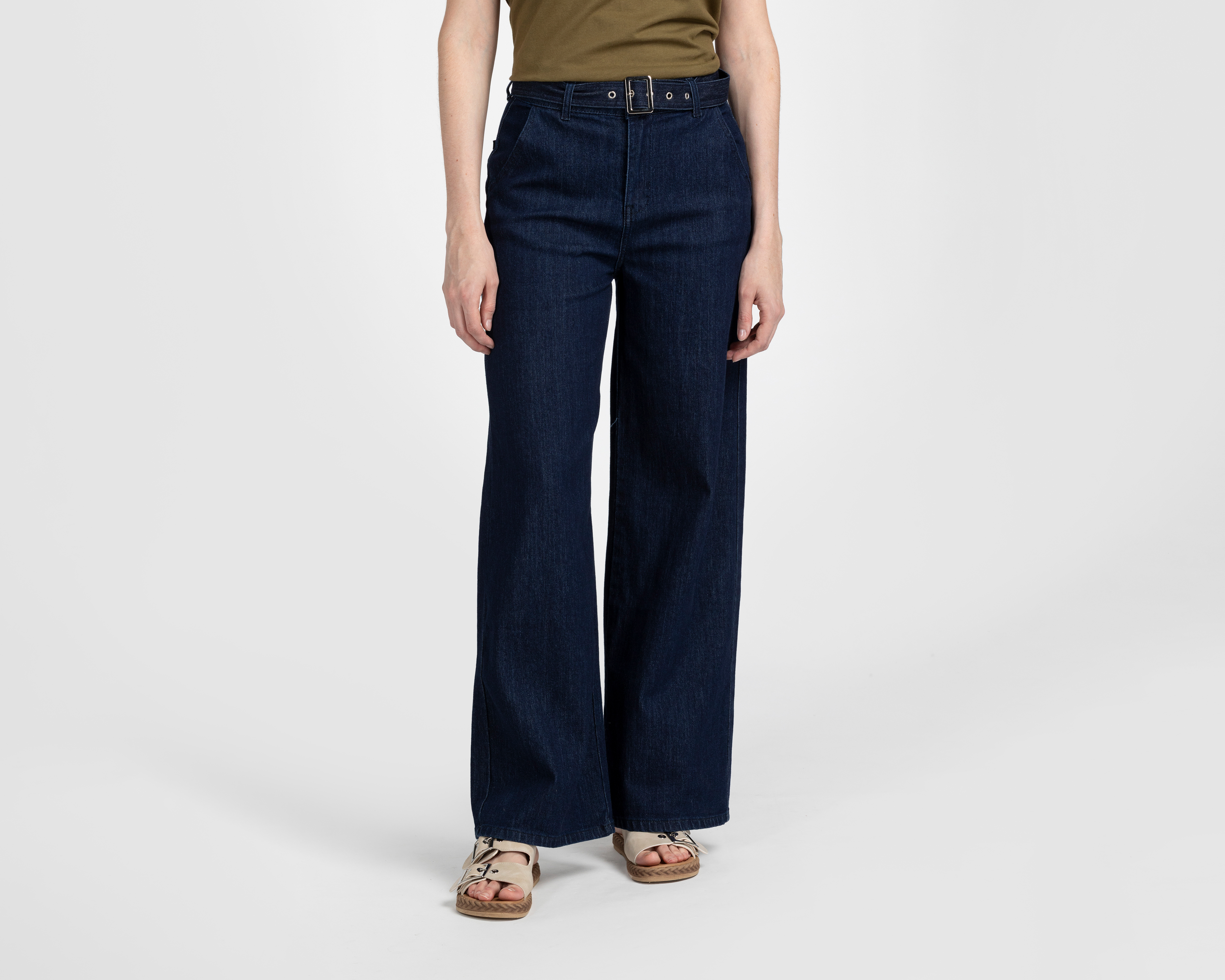 Foto 2 pulgar | Foto 1 | Jeans Wide Leg Sahara para Mujer