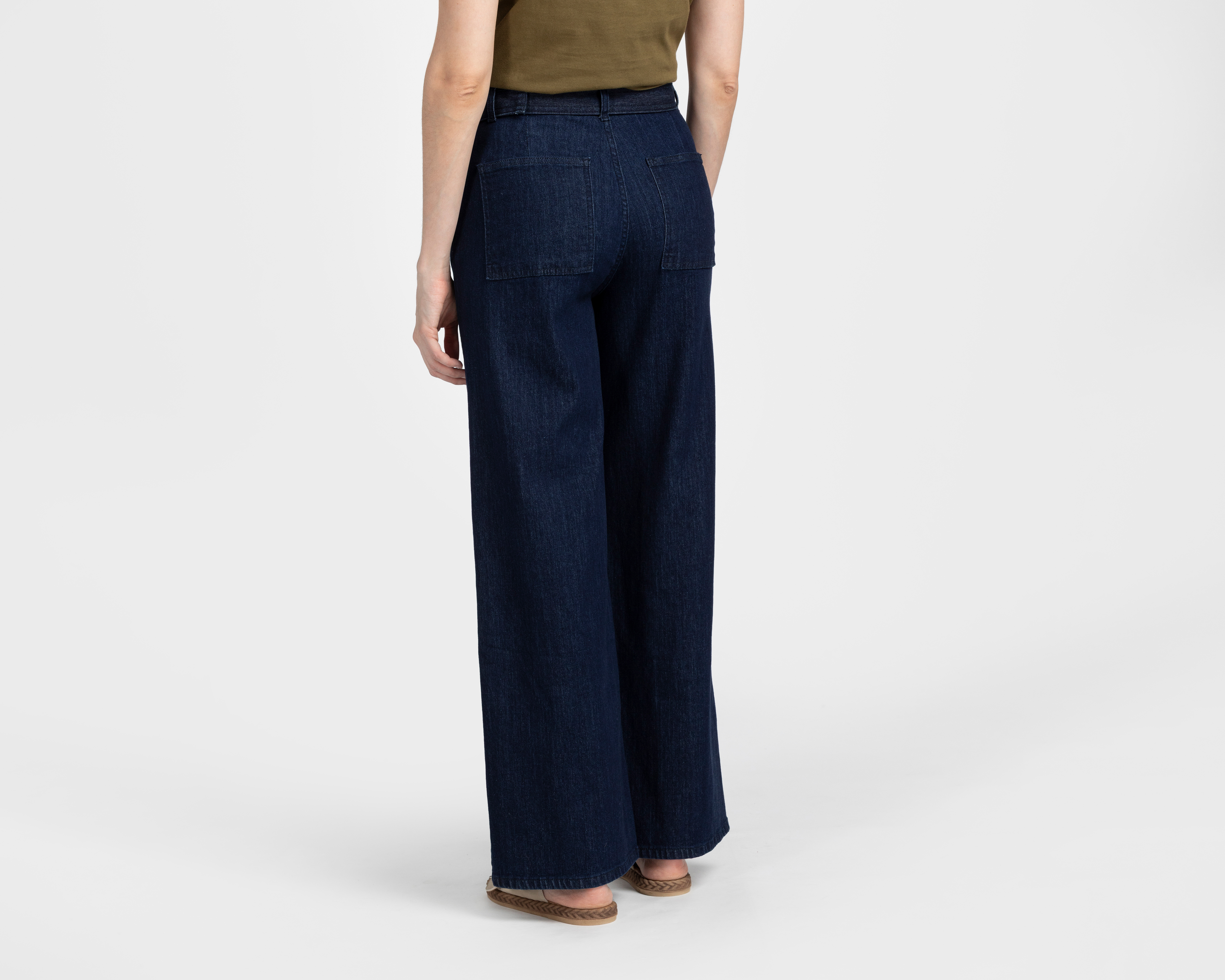 Foto 4 pulgar | Foto 3 | Jeans Wide Leg Sahara para Mujer
