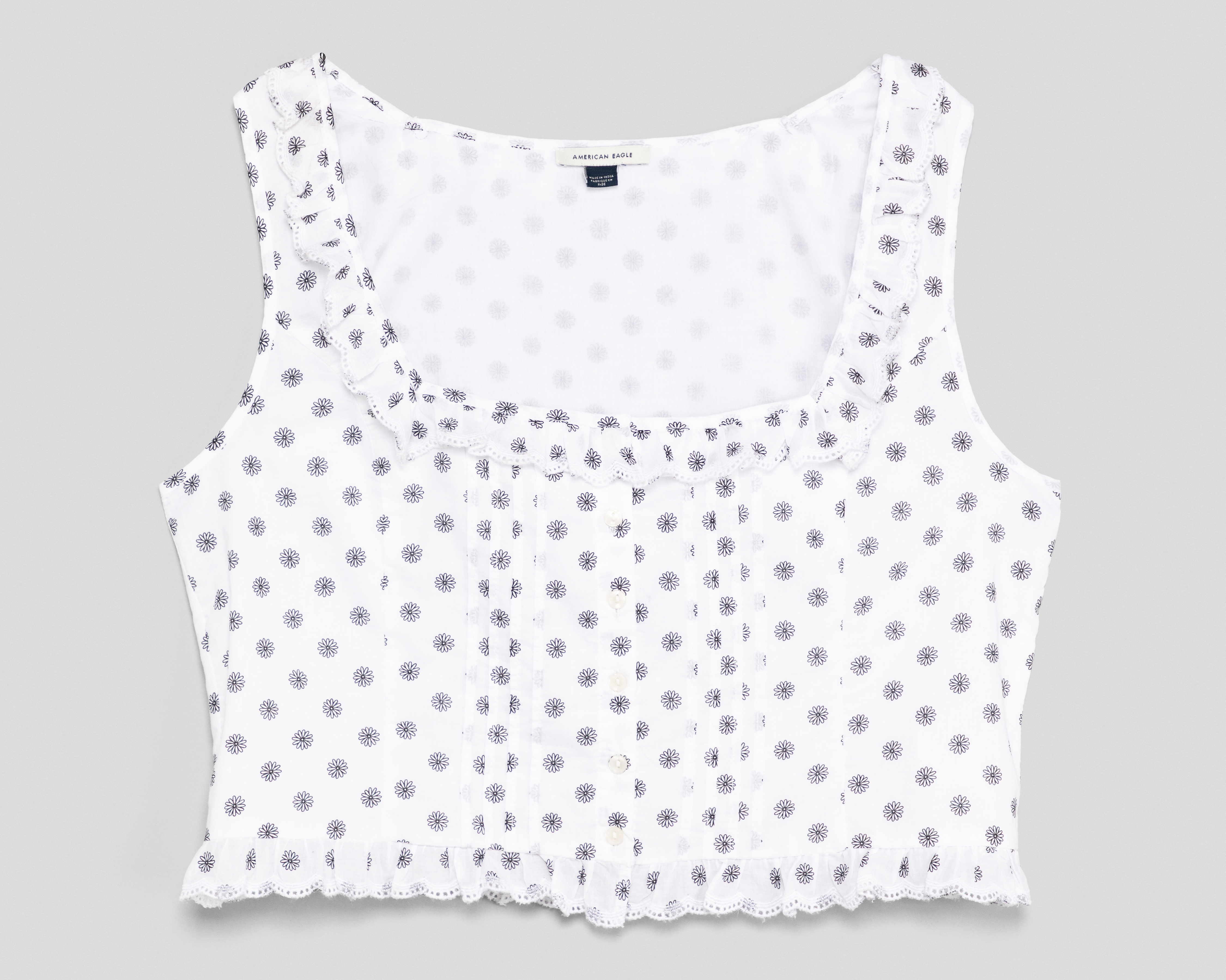 Foto 2 pulgar | Foto 1 | Crop Top sin Mangas American Eagle para Mujer