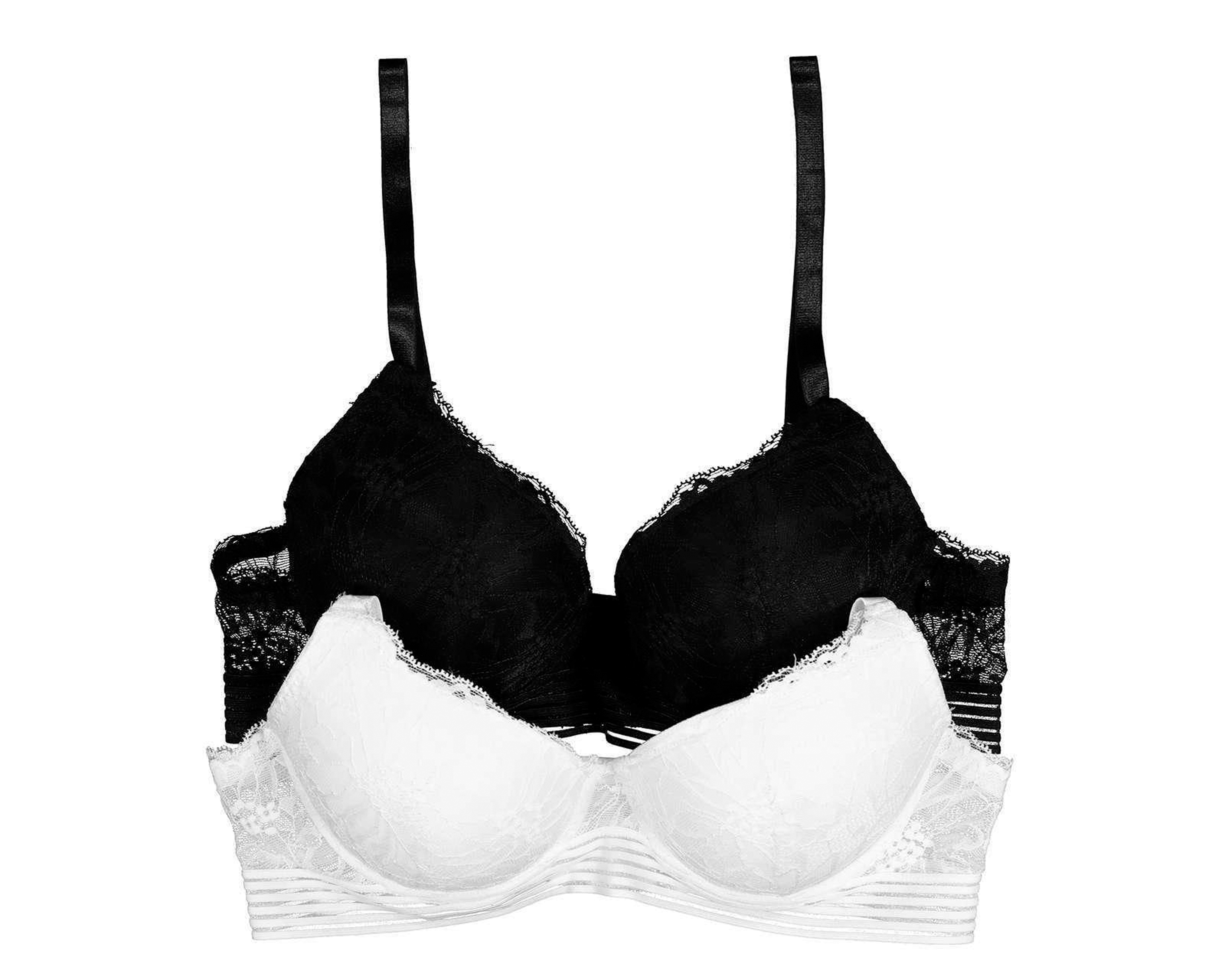 Foto 2 pulgar | Foto 1 | Brasier con Encaje Beauty Secret Copa Completa 2 Pack