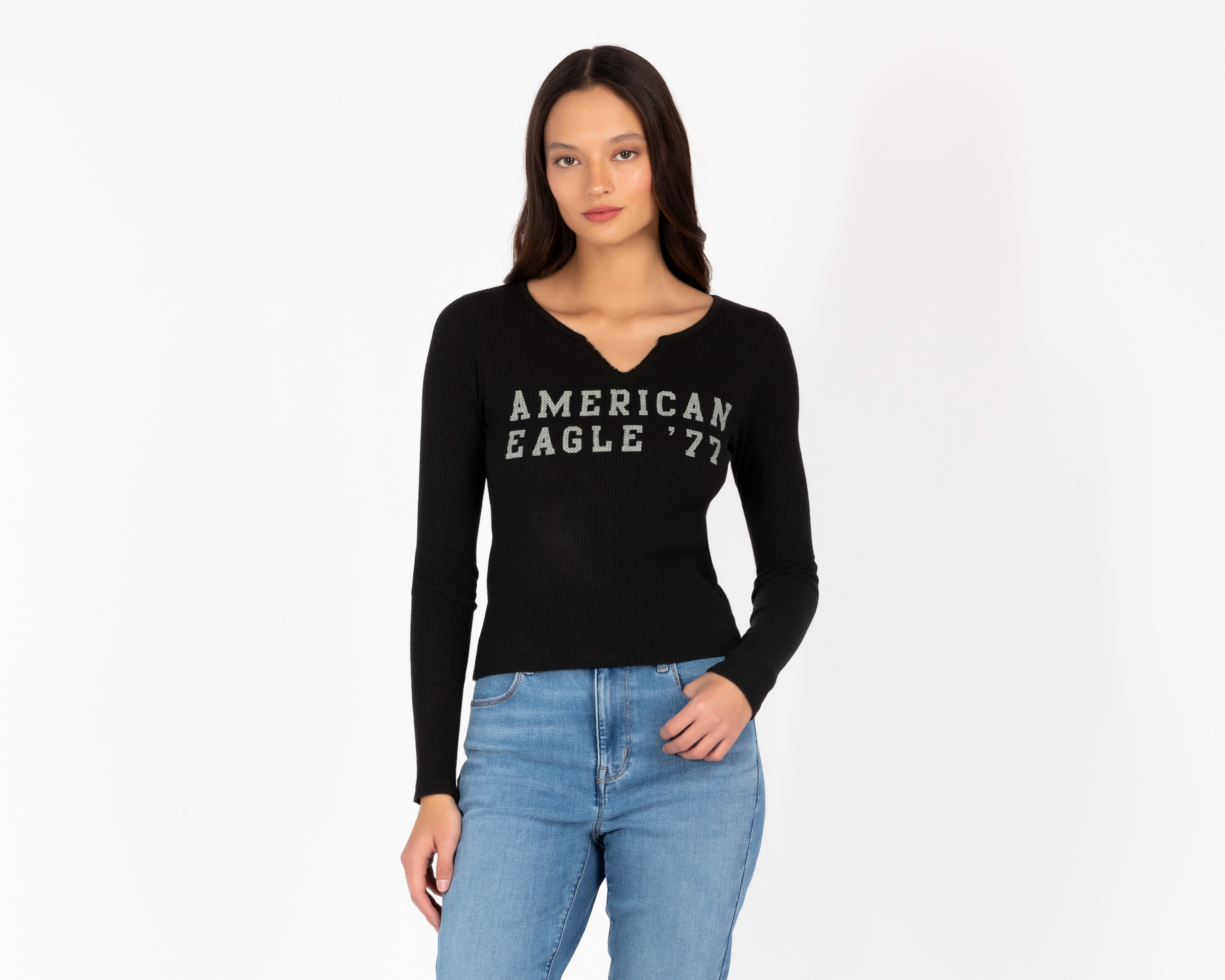 Playera Manga Larga American Eagle para Mujer