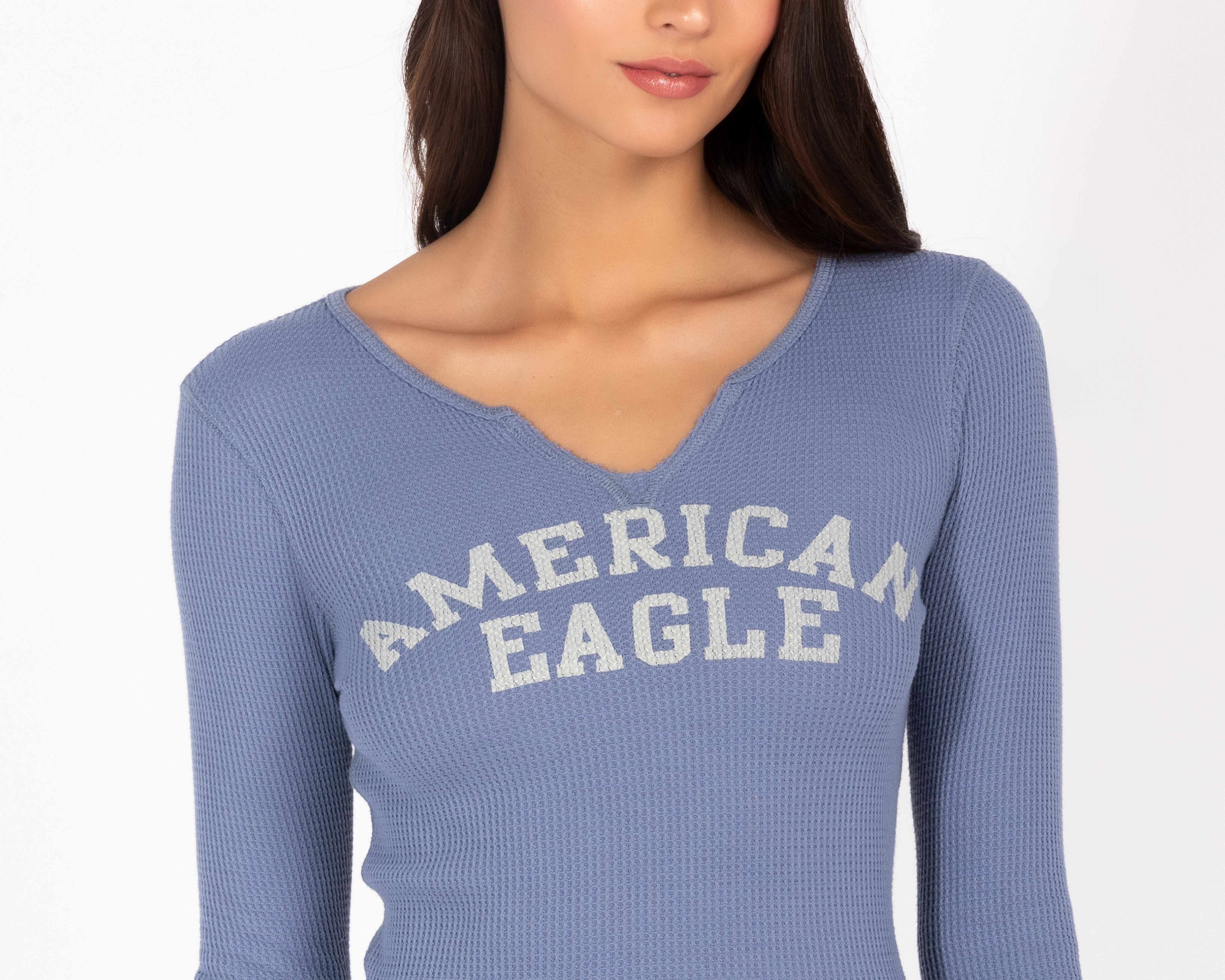 Foto 5 pulgar | Foto 4 | Playera Manga Larga American Eagle para Mujer