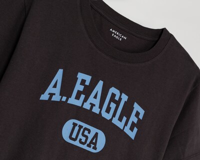Foto 3 | Foto 3 | Playera Negra American Eagle para Mujer