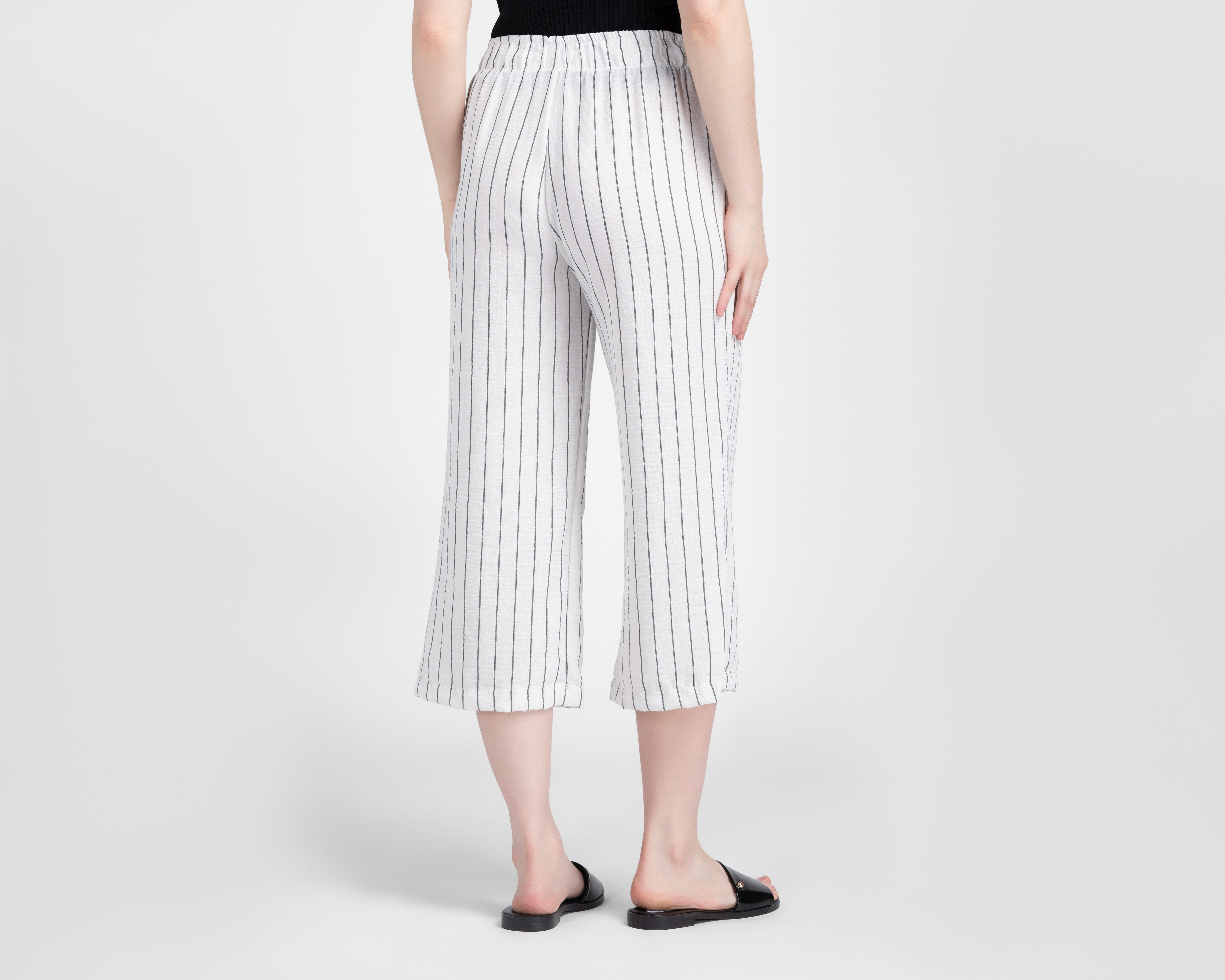 Foto 4 pulgar | Foto 3 | Pantalón Ancho Sahara a Rayas para Mujer