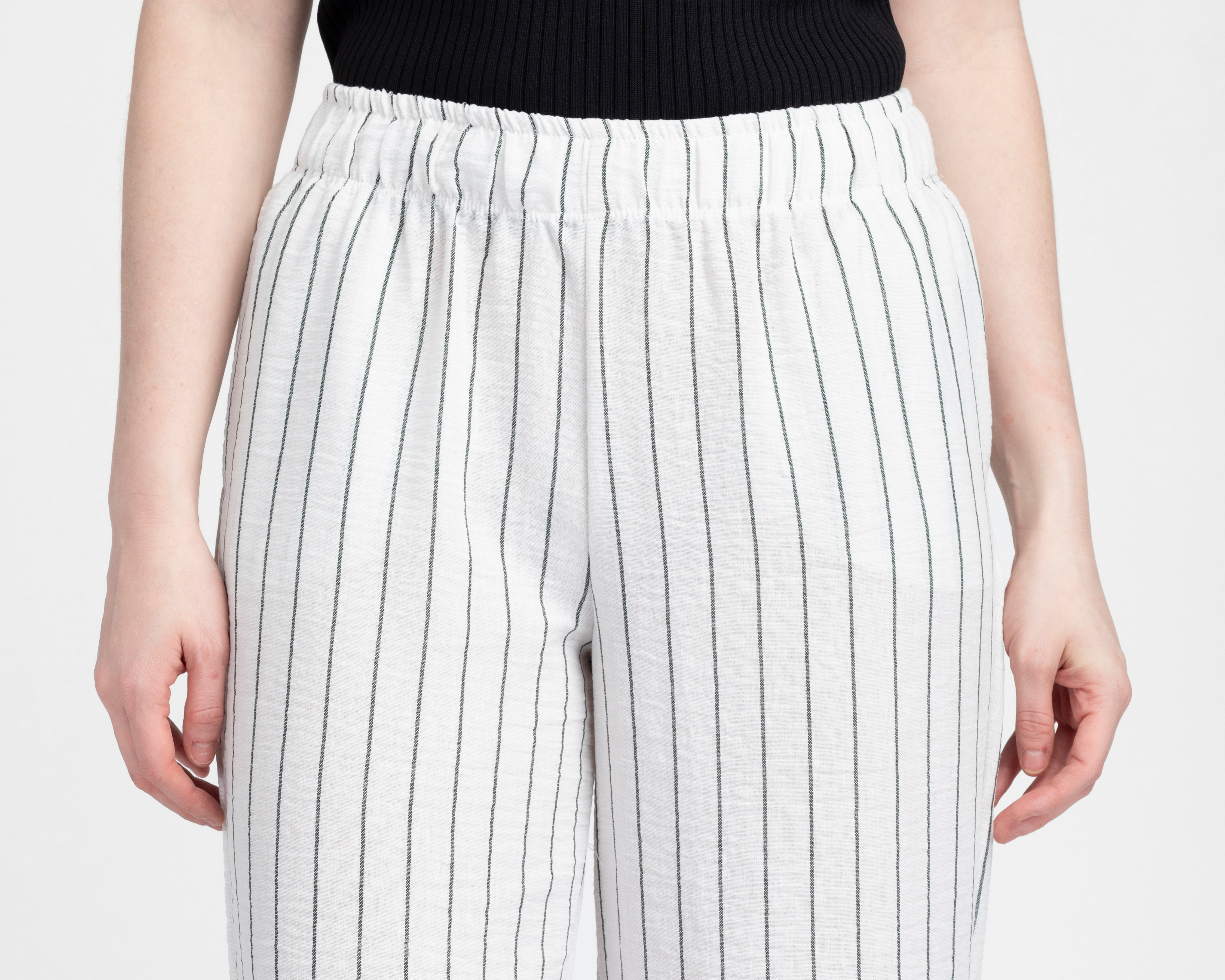 Foto 5 pulgar | Foto 4 | Pantalón Ancho Sahara a Rayas para Mujer