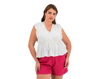 Foto 5 | Foto 5 | Blusa Sahara sin Mangas con Holanes