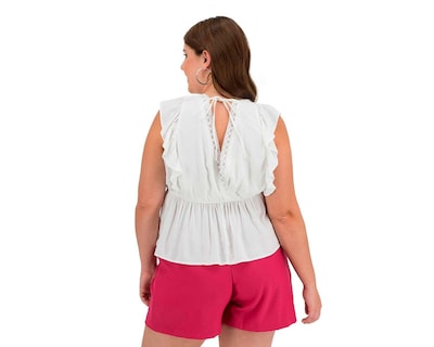 Foto 6 | Foto 6 | Blusa Sahara sin Mangas con Holanes