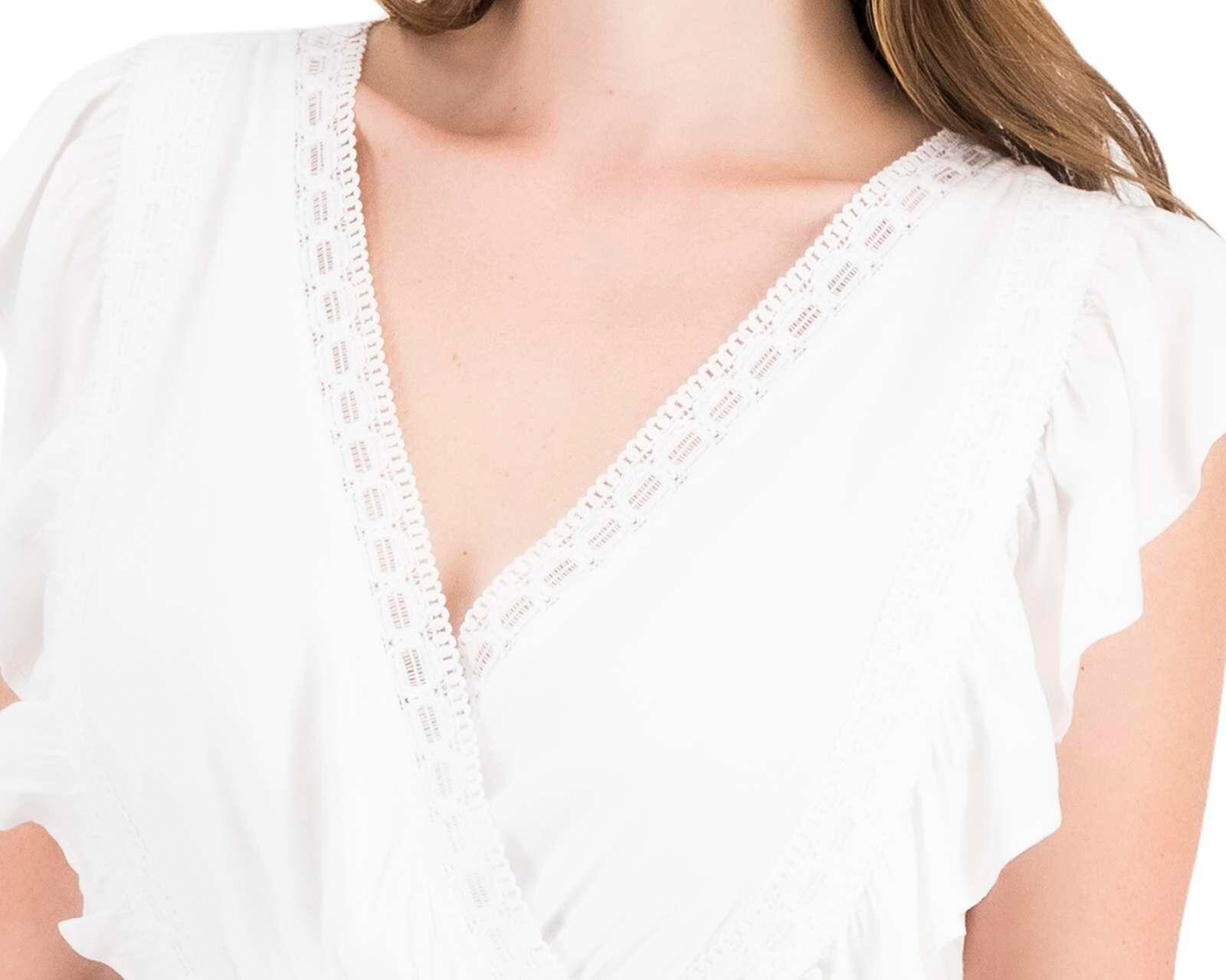 Foto 8 pulgar | Foto 7 | Blusa Sahara sin Mangas con Holanes