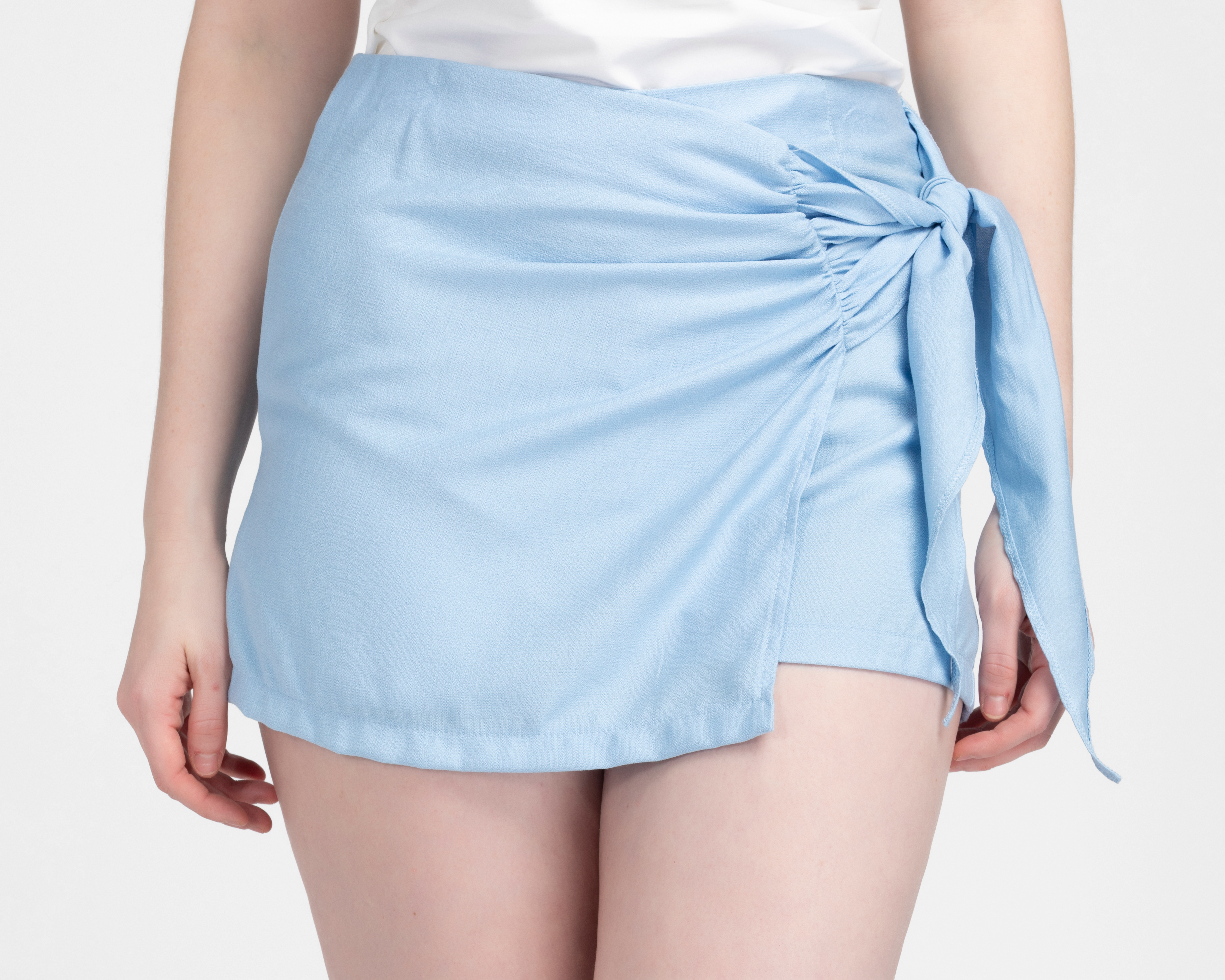 Foto 5 pulgar | Foto 4 | Short Falda Sahara Azul para Mujer