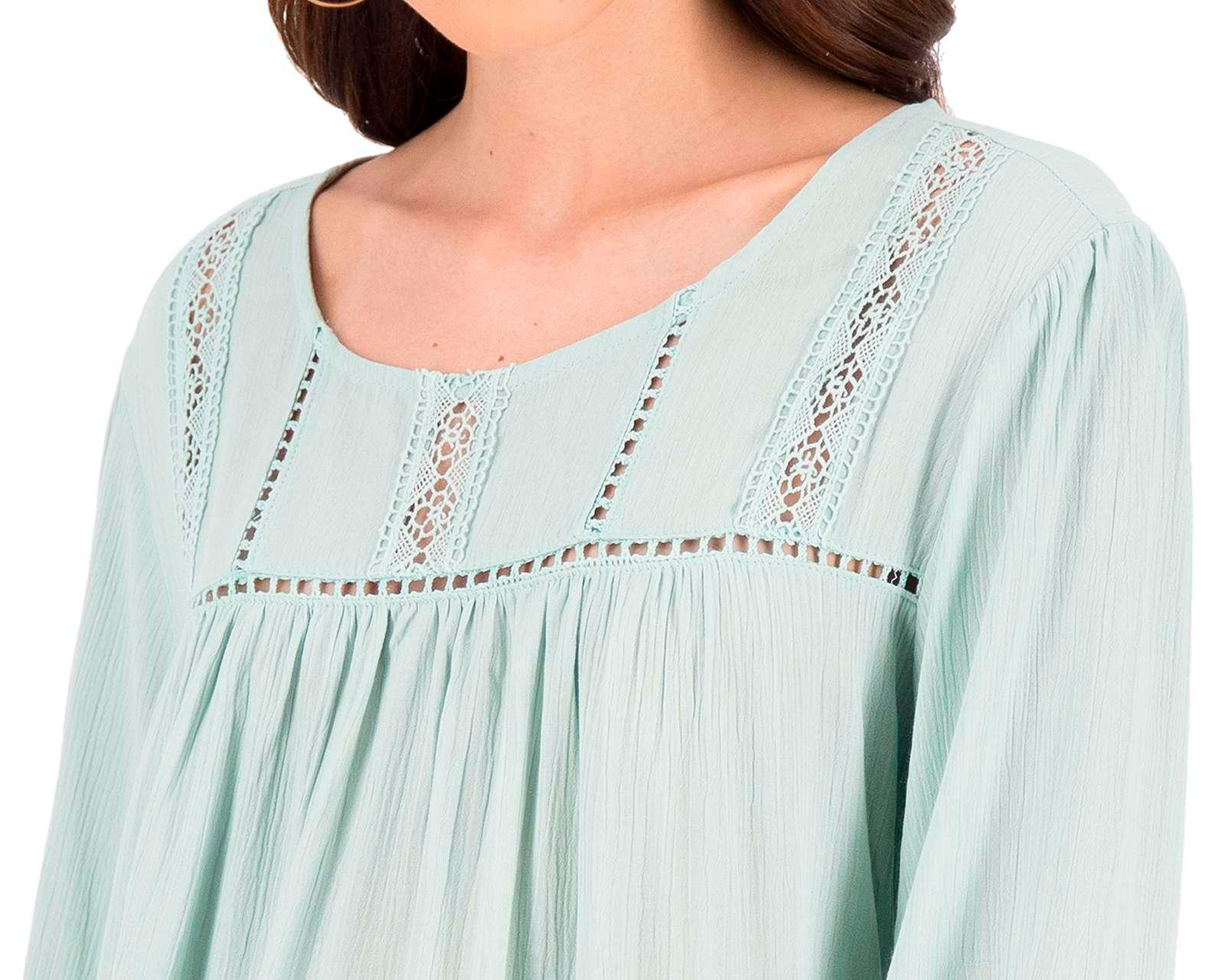 Foto 4 | Foto 4 | Blusa 18 Forever Verde Menta Manga Larga