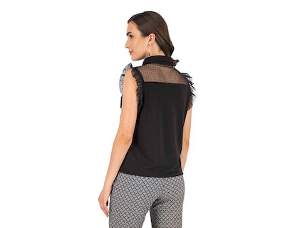 Foto 3 | Foto 3 | Blusa Sahara sin Mangas con Holanes