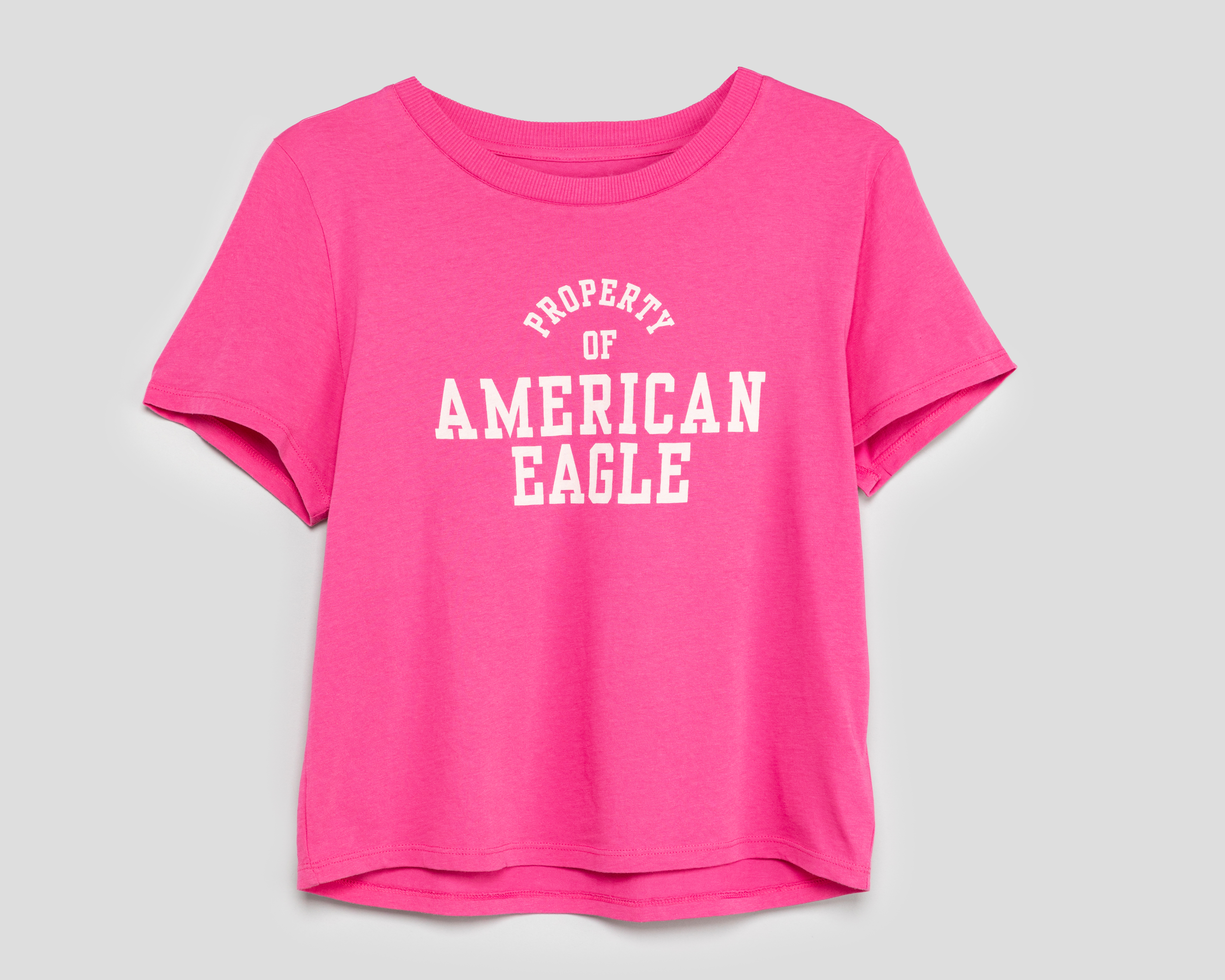 Foto 2 pulgar | Foto 1 | Playera Rosa American Eagle para Mujer