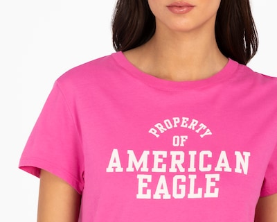 Foto 4 | Foto 4 | Playera Rosa American Eagle para Mujer