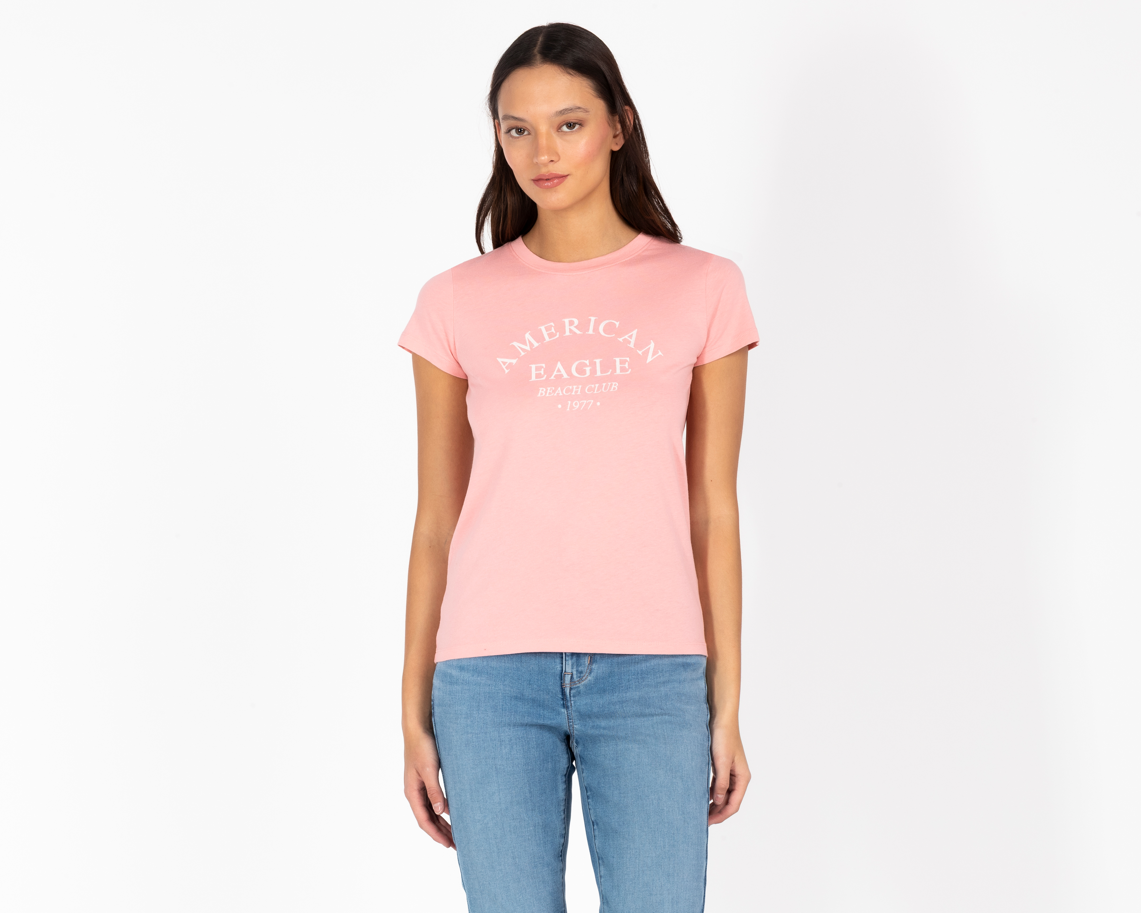 Playera Rosa American Eagle para Mujer
