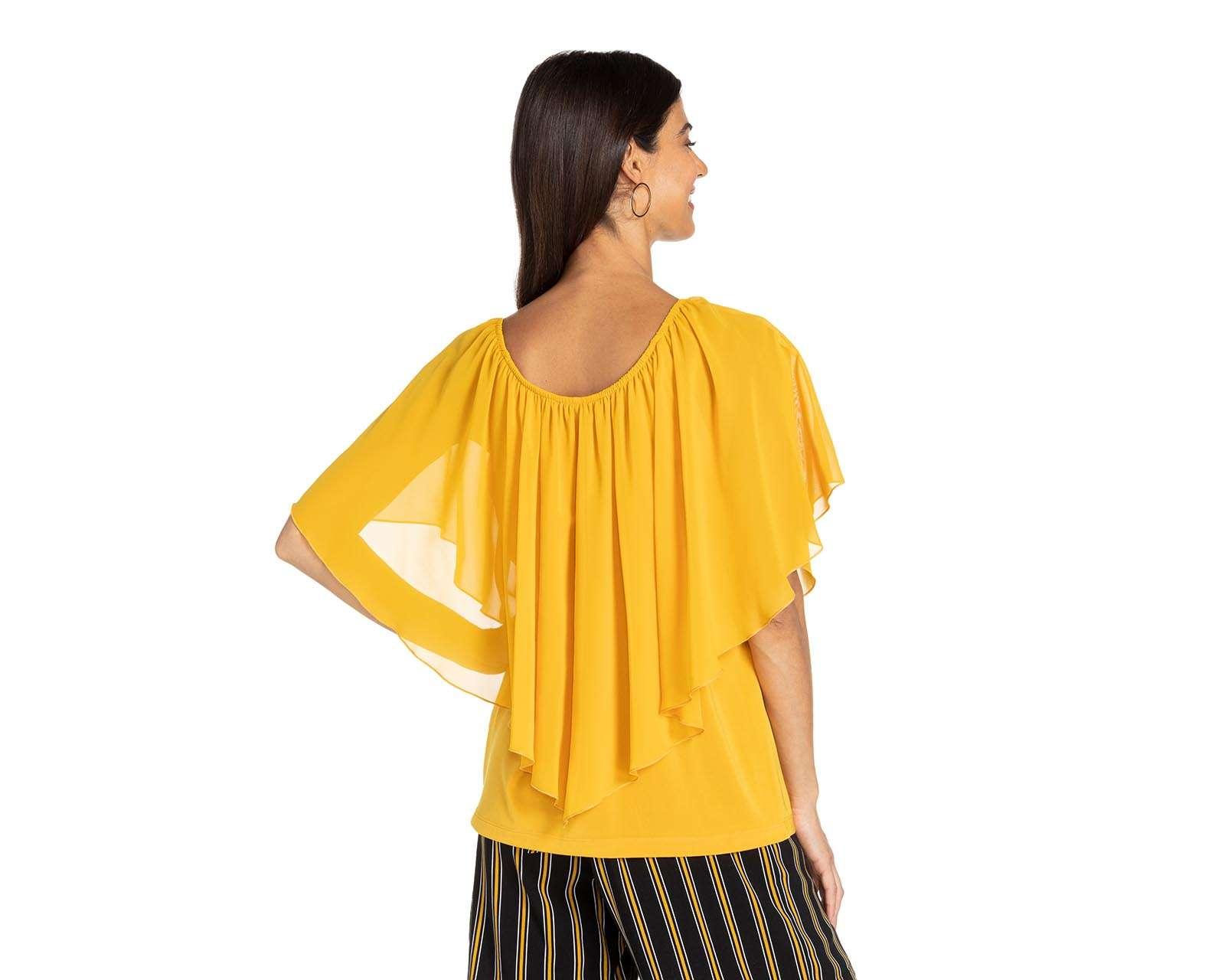 Foto 2 | Foto 3 | Blusa Sahara Manga Corta con Collar