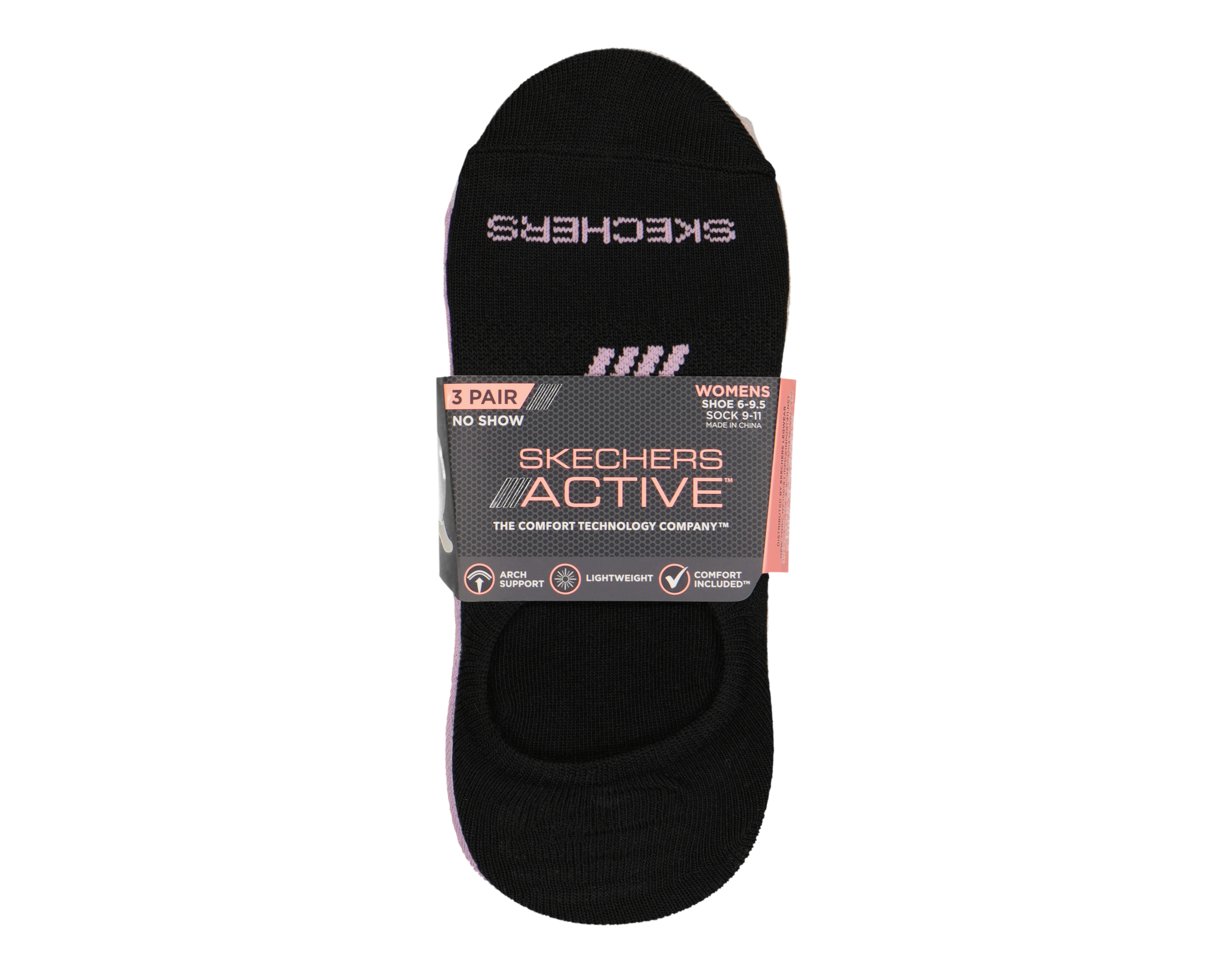 Foto 4 pulgar | Foto 3 | Calcetas Deportivas Skechers para Mujer 3 Piezas