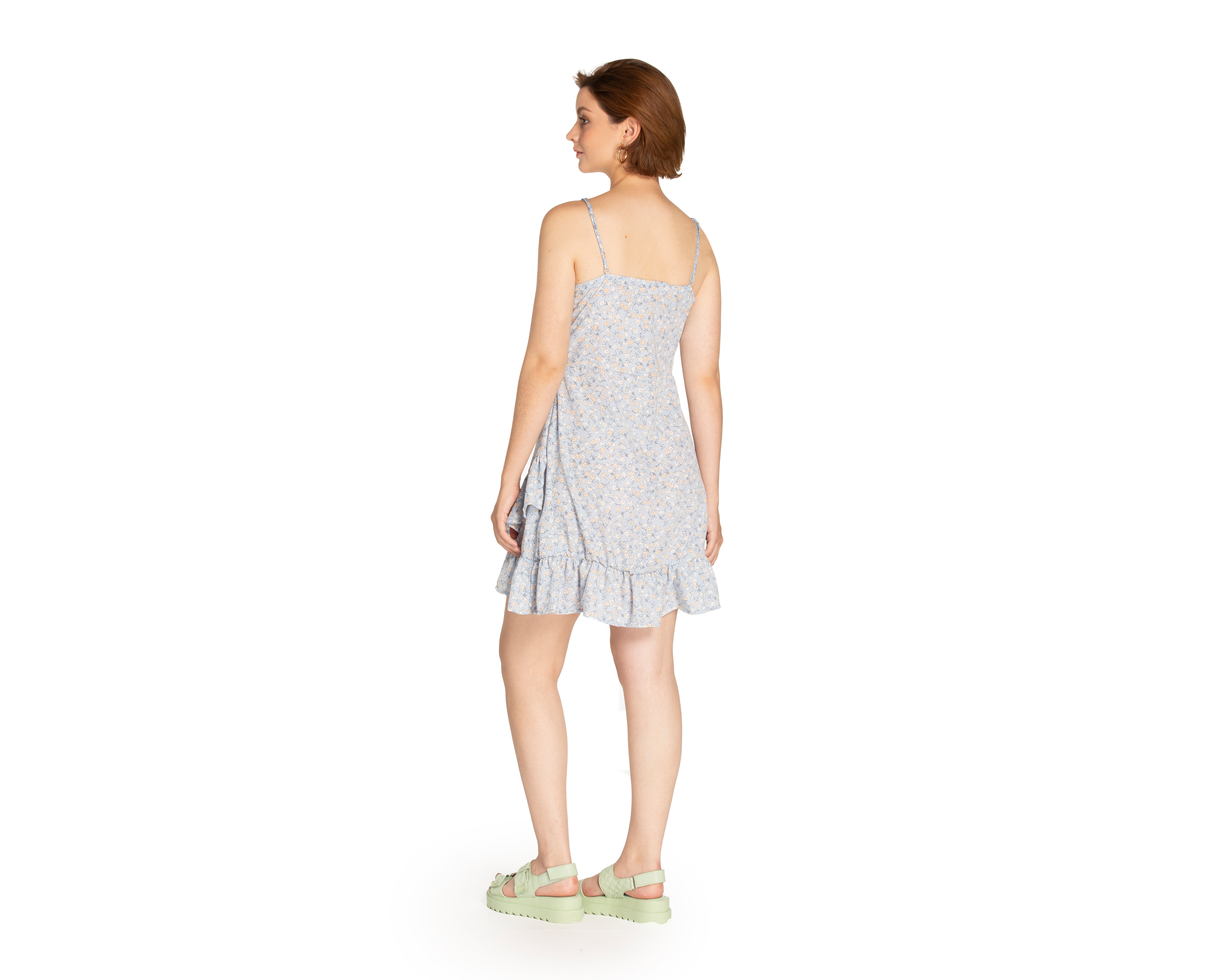 Foto 4 pulgar | Foto 3 | Vestido 18 Forever Casual de Tirantes con Olanes Estampado Floral
