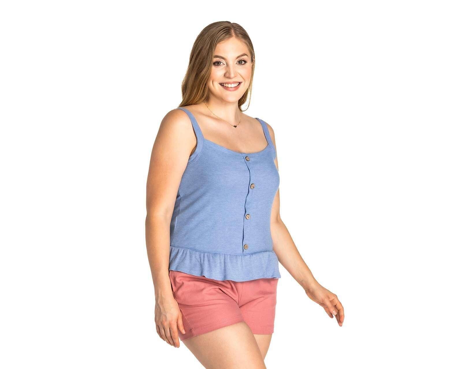 Foto 5 | Foto 5 | Blusa 18 Forever sin Mangas con Holanes