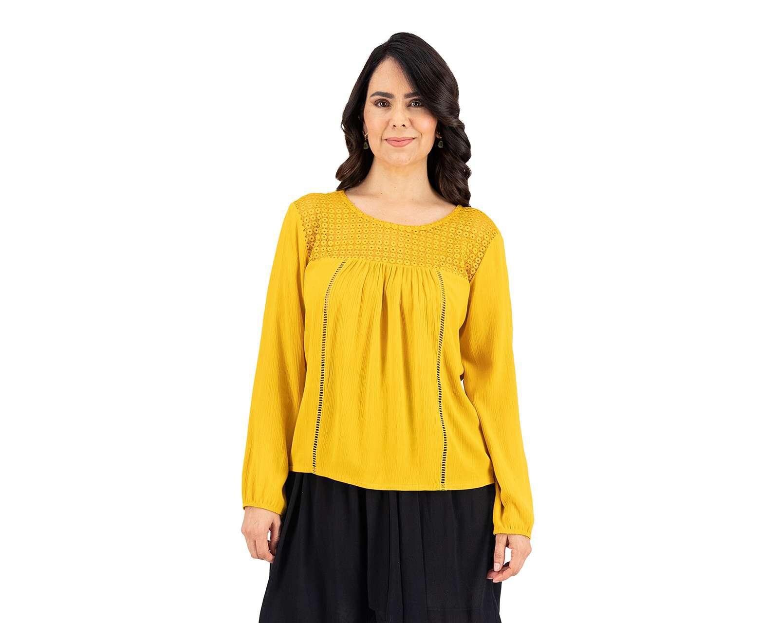 Foto 2 pulgar | Foto 1 | Blusa Lady Sun Manga Larga