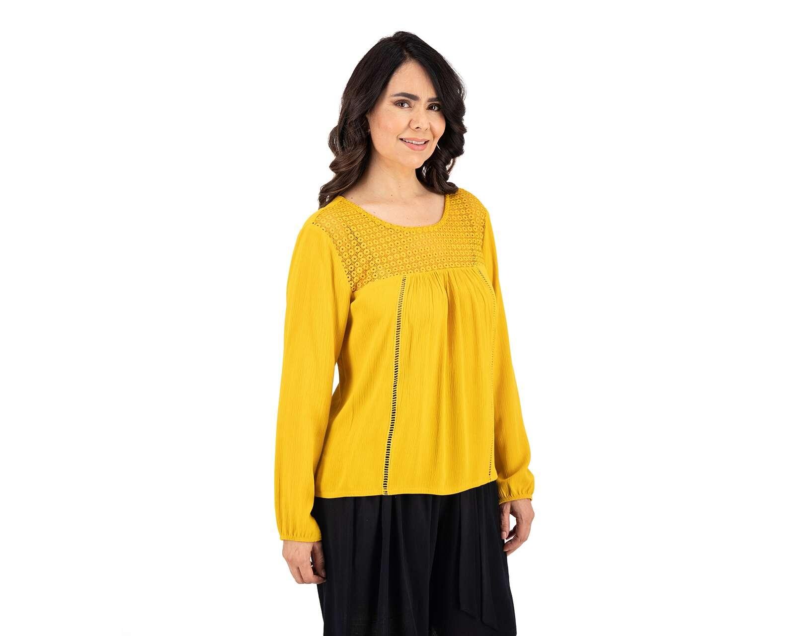 Foto 3 pulgar | Foto 2 | Blusa Lady Sun Manga Larga