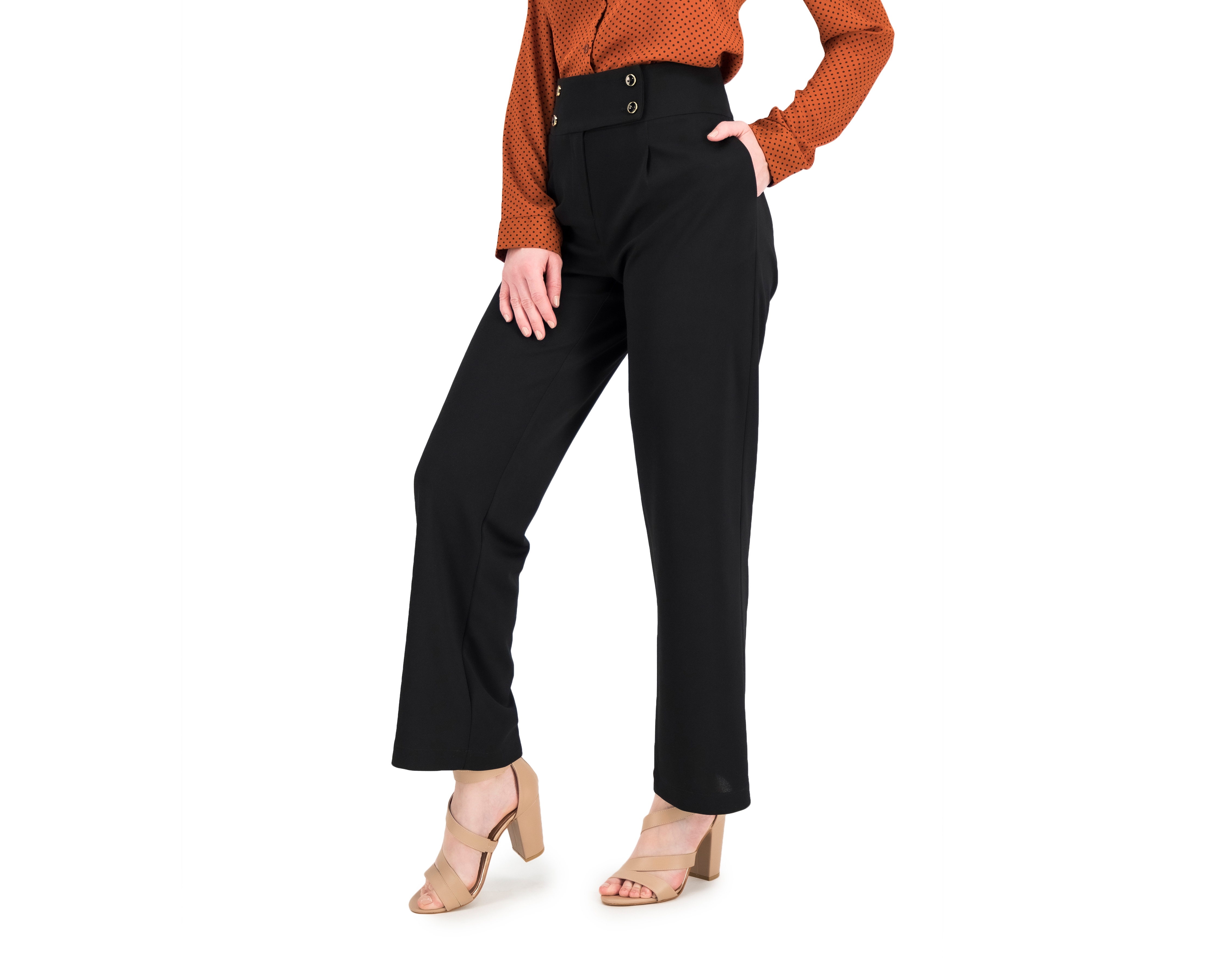 Pantalón de Vestir Sahara Pretina Alta