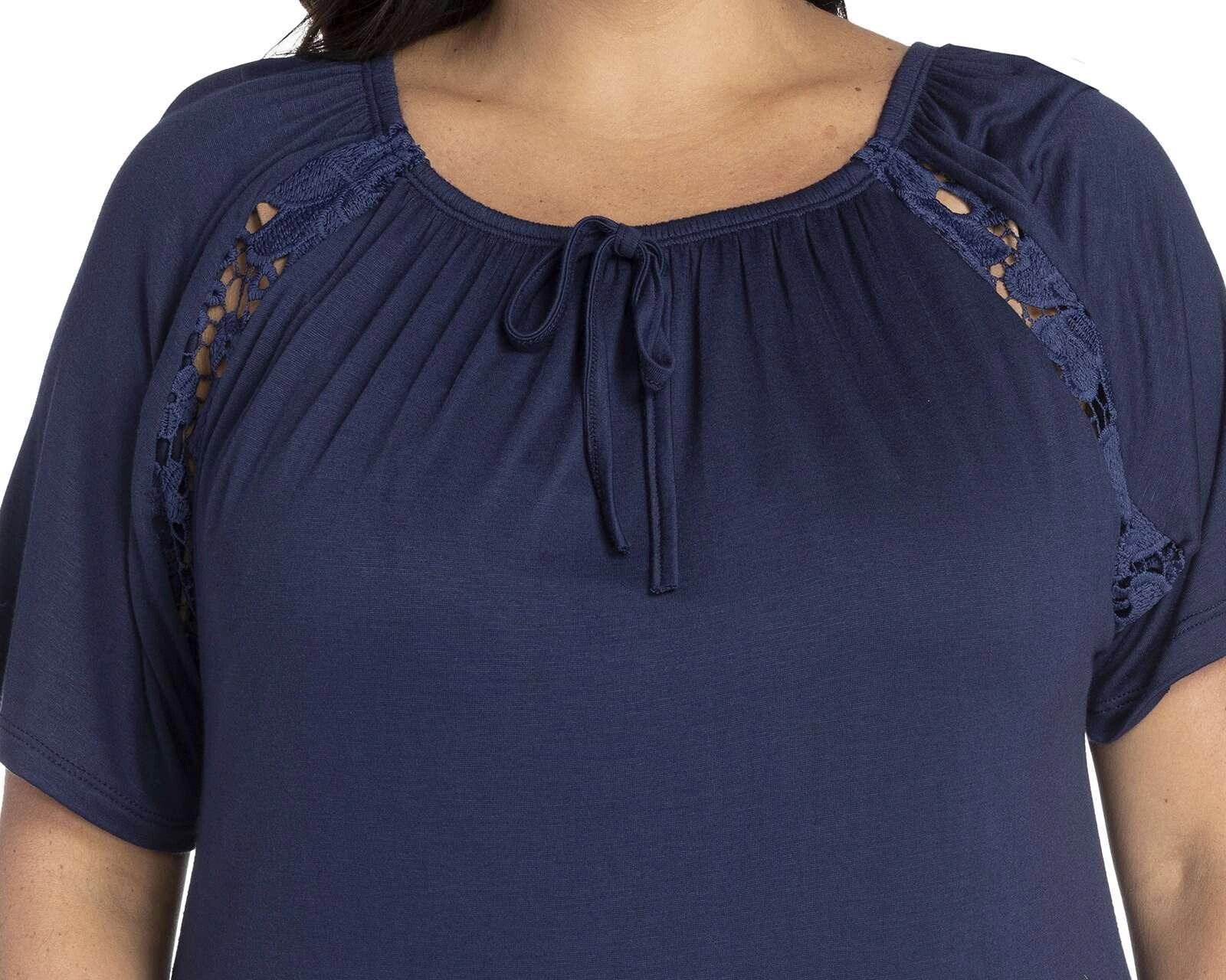 Foto 5 pulgar | Foto 4 | Playera Lady Sun Manga Corta con Aplicación de Guipur