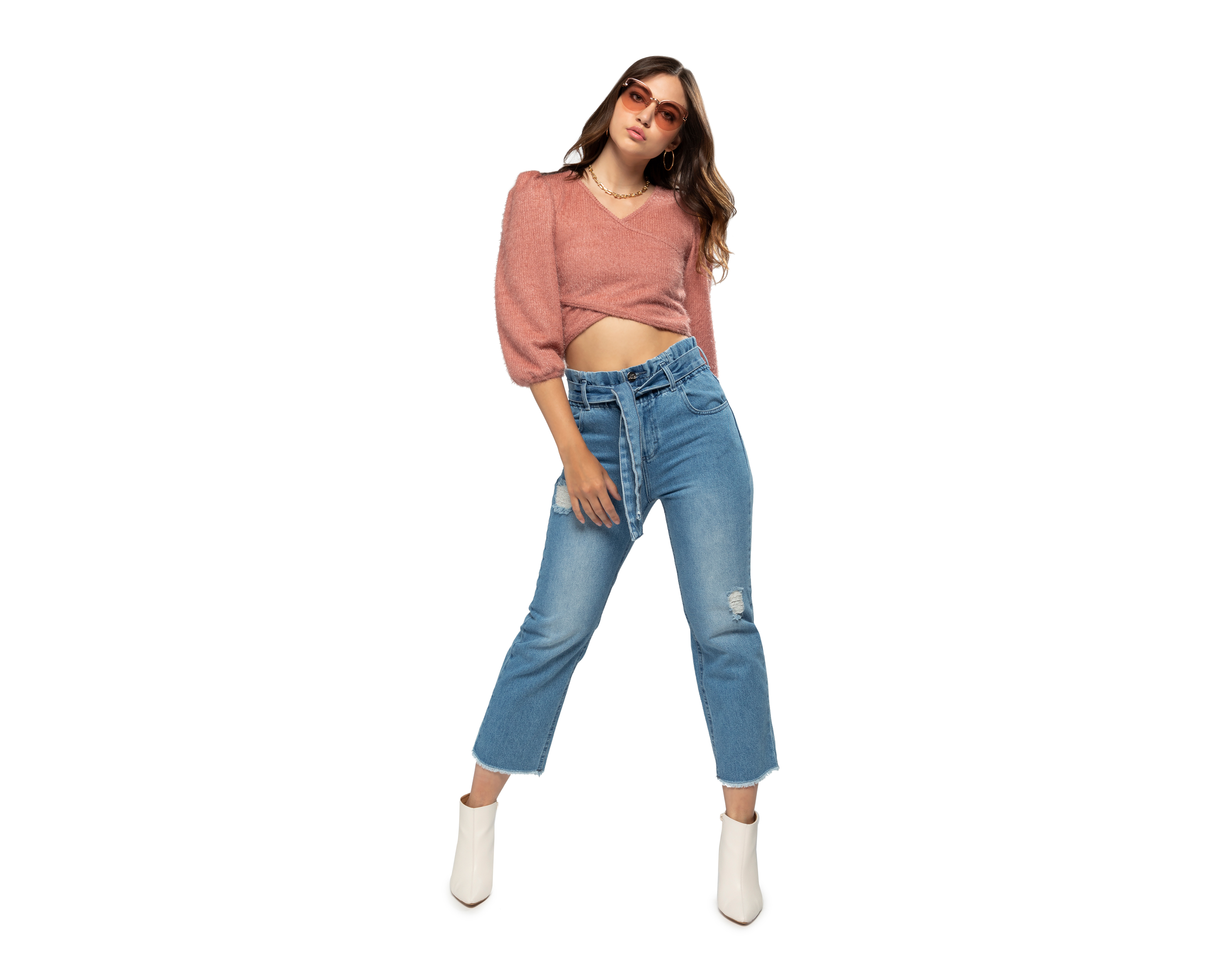 Jeans Mom Jennifer Lopez para Mujer
