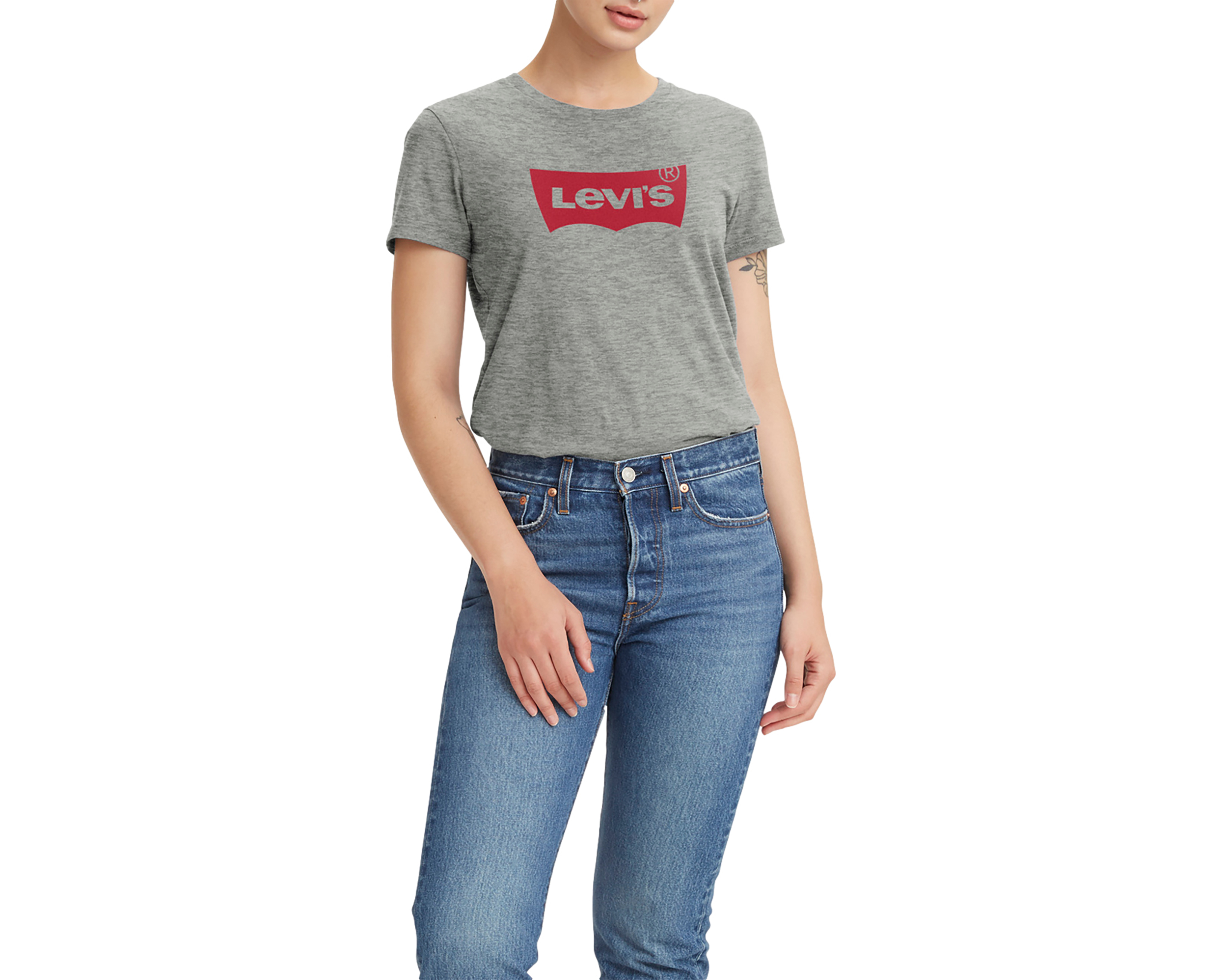 Playera Levi's Gris Manga Corta