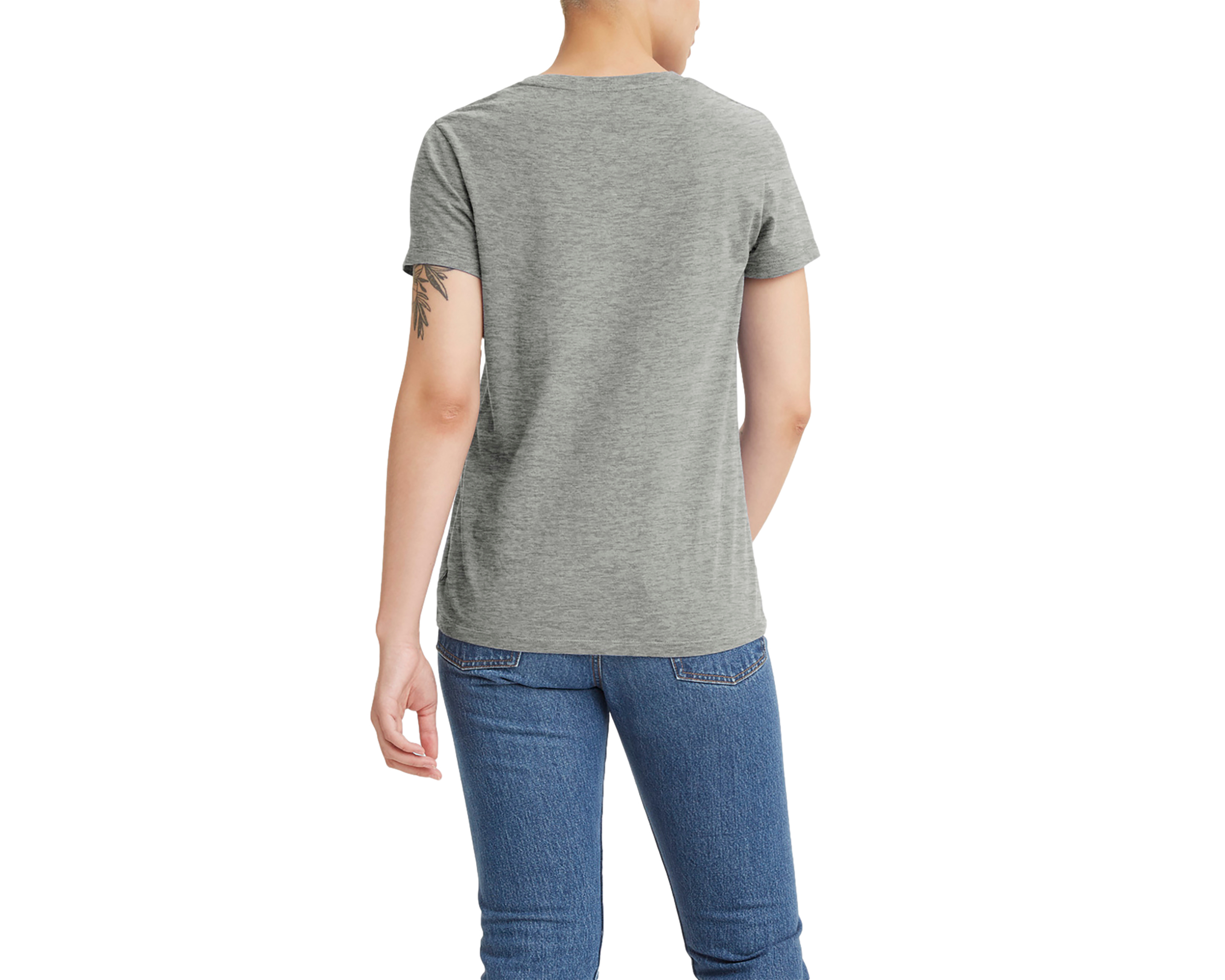 Foto 4 pulgar | Foto 3 | Playera Levi's Gris Manga Corta