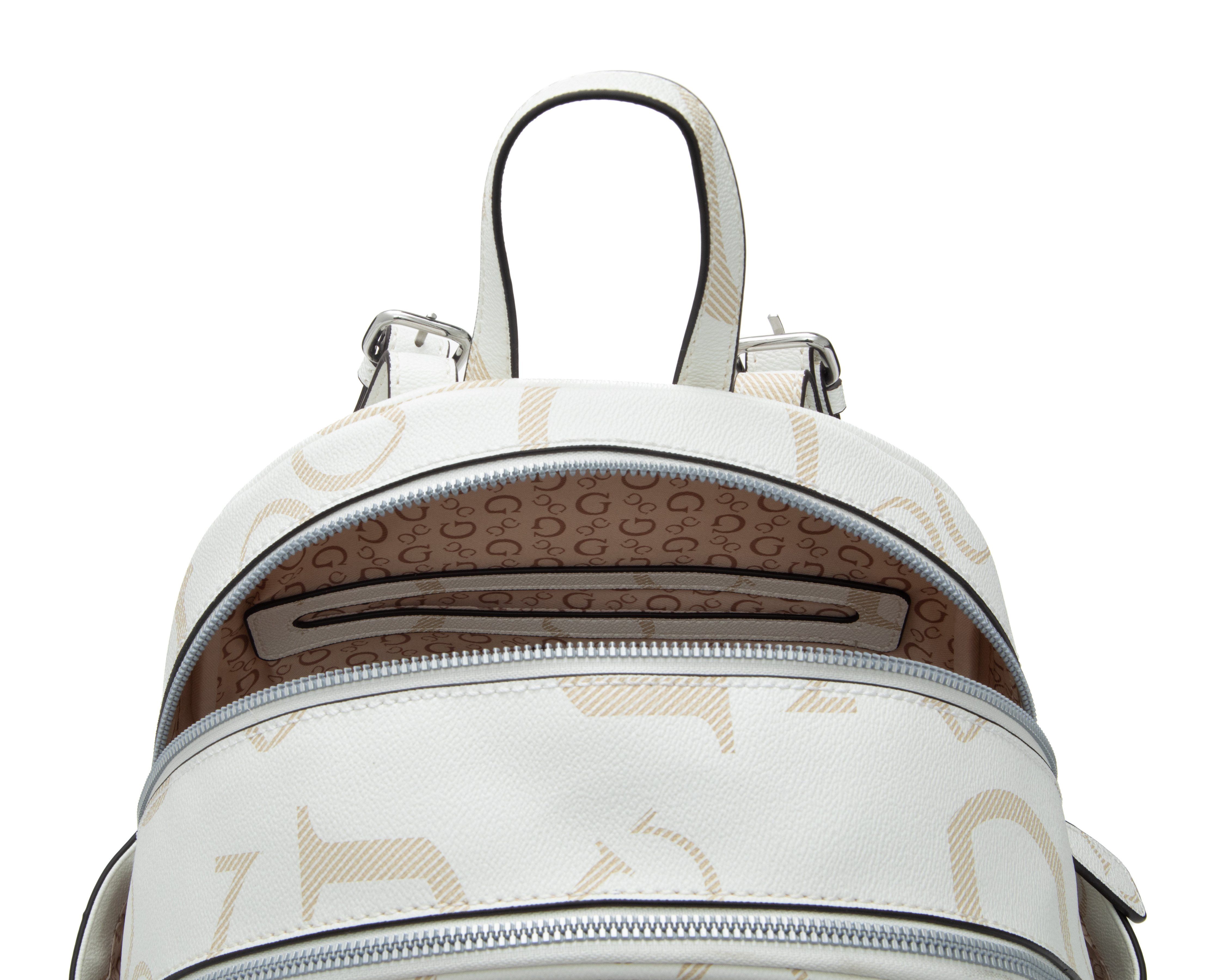 Foto 7 pulgar | Foto 6 | Mochila Guess Ryerson Blanca