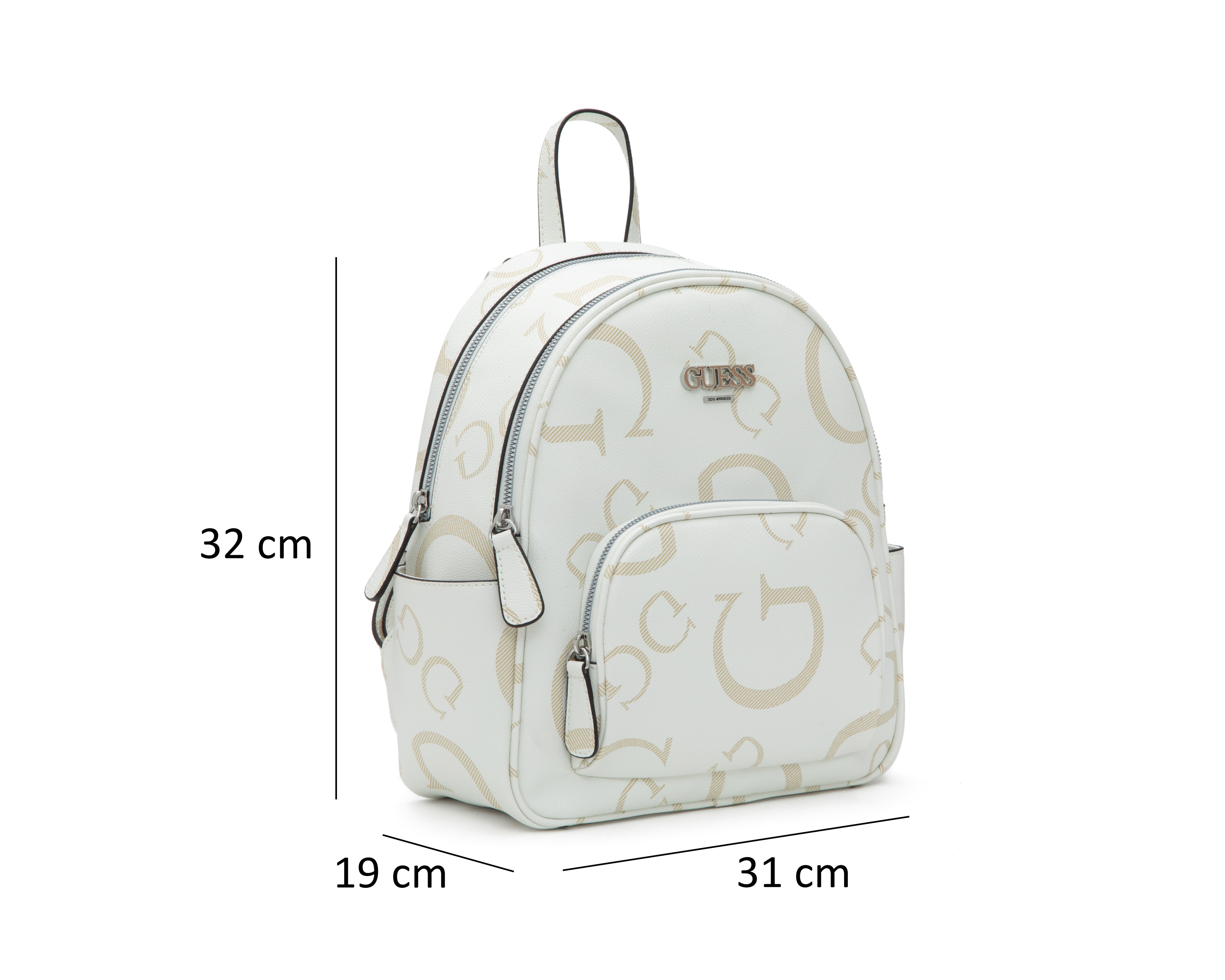 Foto 8 pulgar | Foto 7 | Mochila Guess Ryerson Blanca