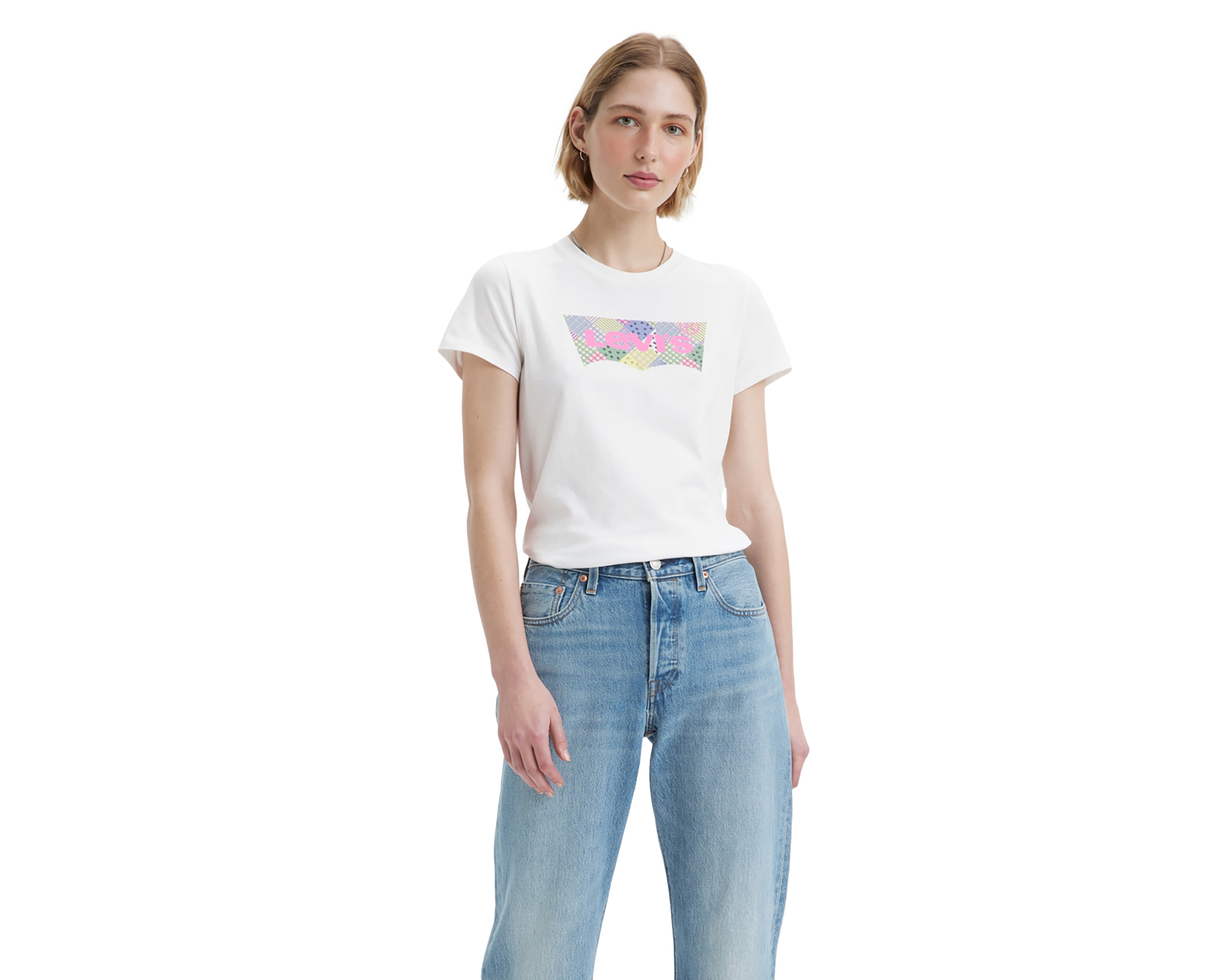 Playera Levi's Blanca con Estampado