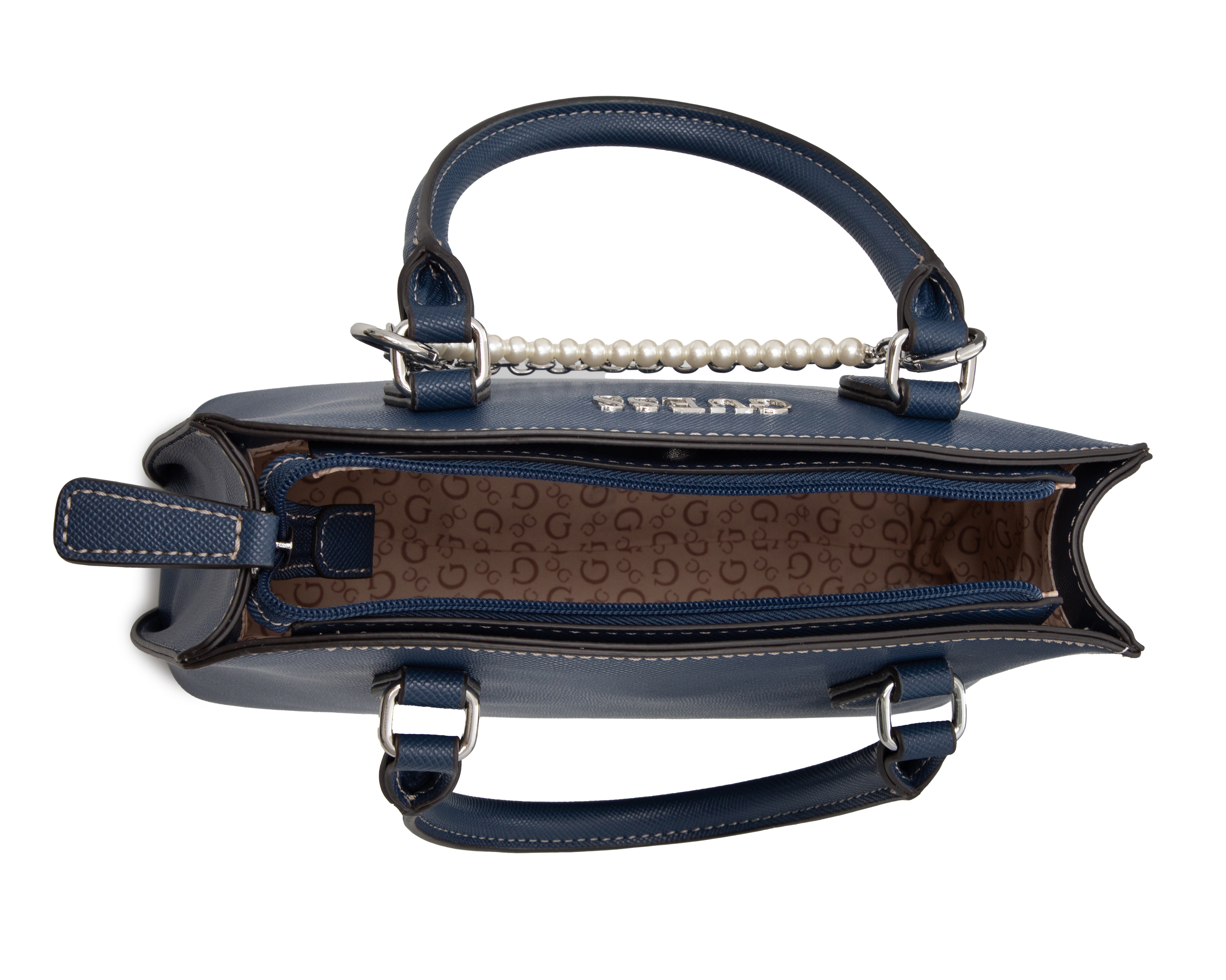 Foto 4 | Foto 4 | Bolsa de Mano Guess Jeanine Satchel con Cadena