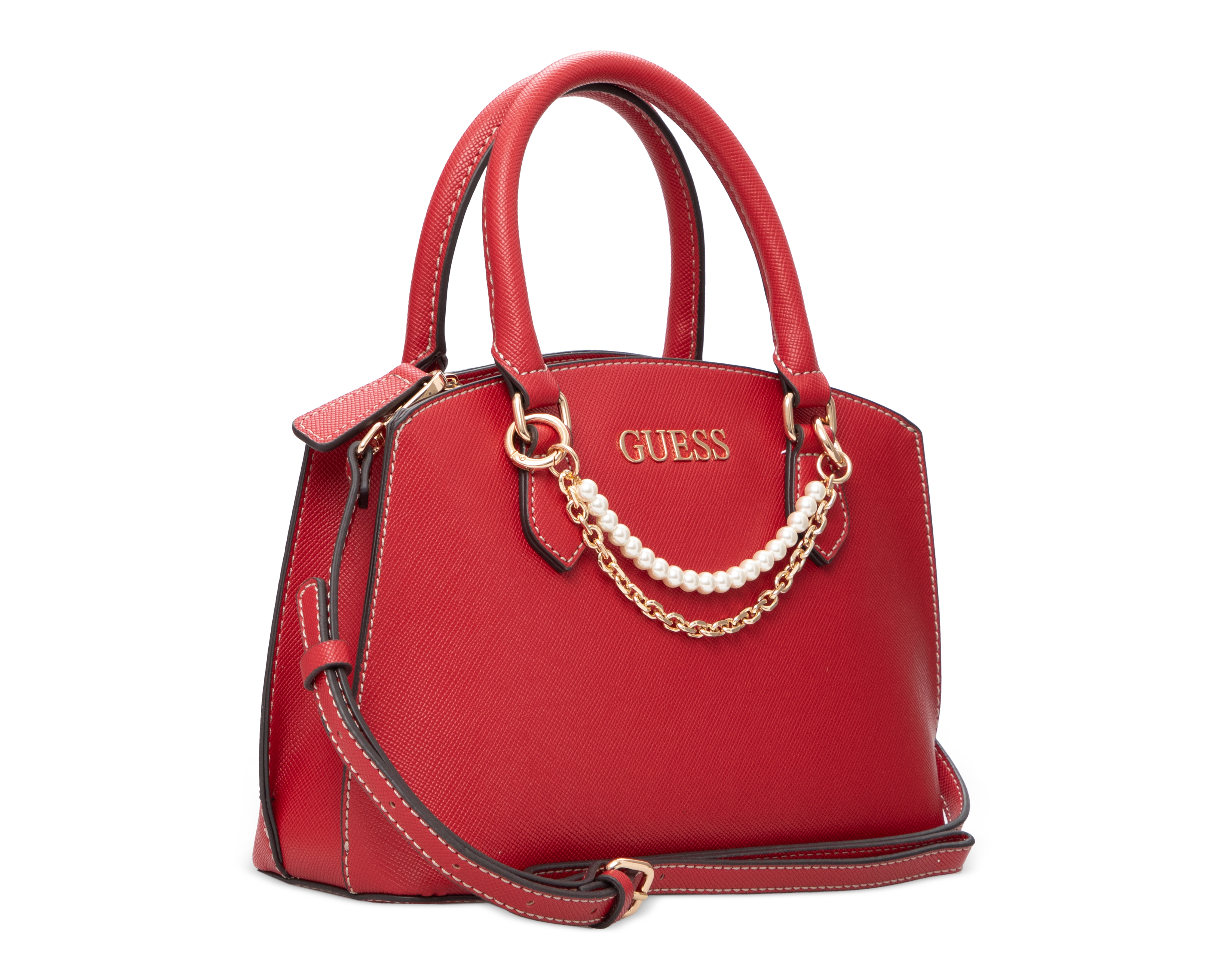 Foto 2 | Foto 2 | Bolsa de Mano Guess Jeanine Satchel con Cadena