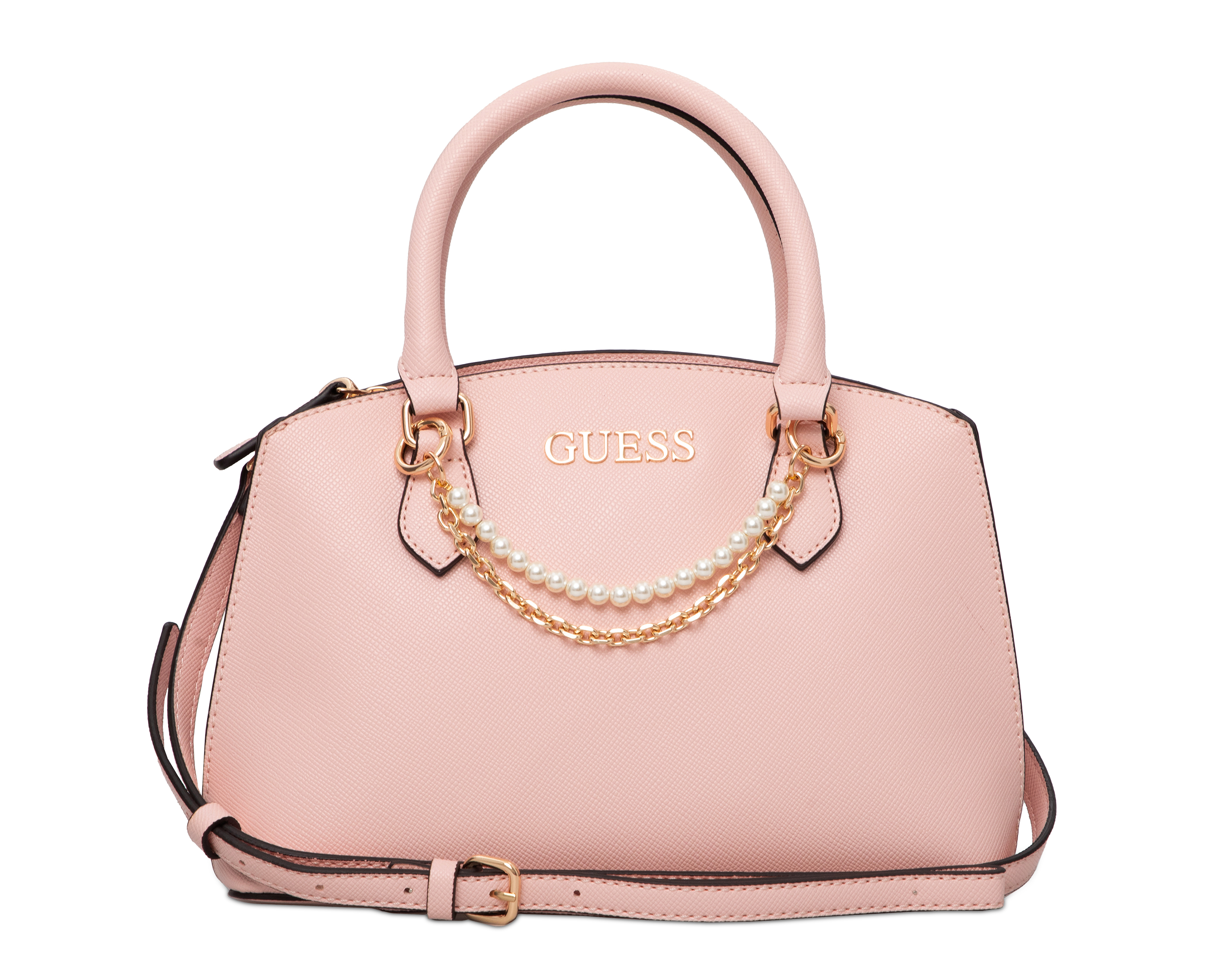 Bolsa de Mano Guess Jeanine Satchel con Cadena