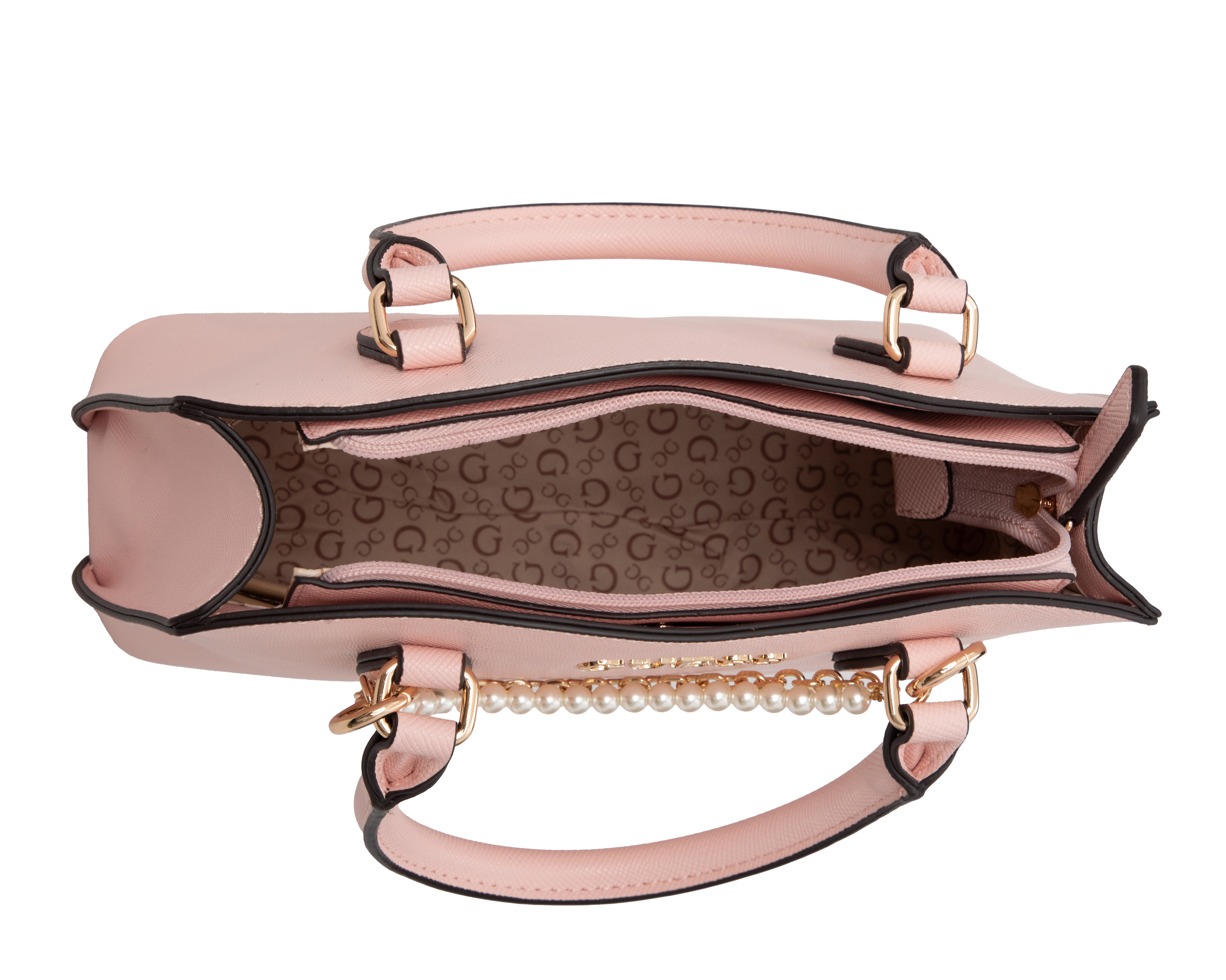 Foto 4 | Foto 4 | Bolsa de Mano Guess Jeanine Satchel con Cadena