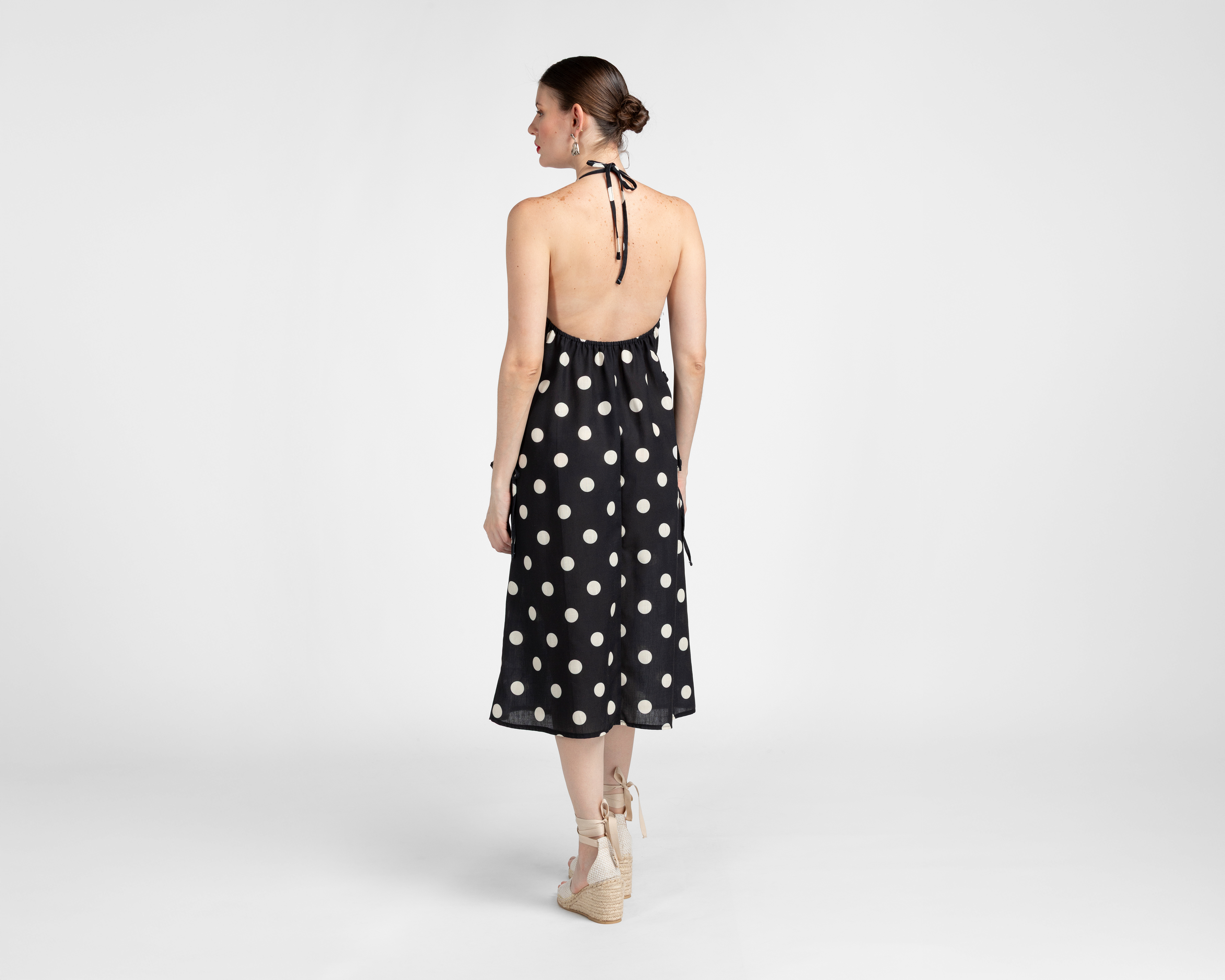 Foto 4 pulgar | Foto 3 | Vestido Casual Sahara de Tirantes Estampado Midi para Mujer
