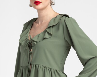 Foto 4 | Foto 4 | Blusa Verde Sahara para Mujer