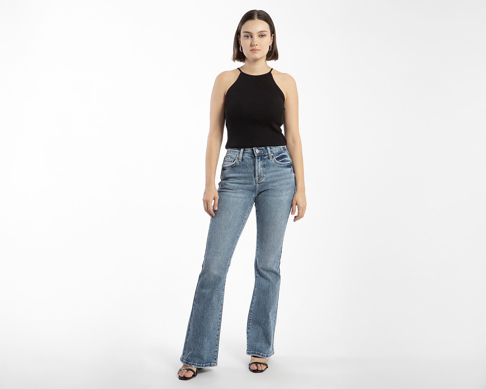 Foto 4 pulgar | Foto 3 | Jeans Flare Balam para Mujer