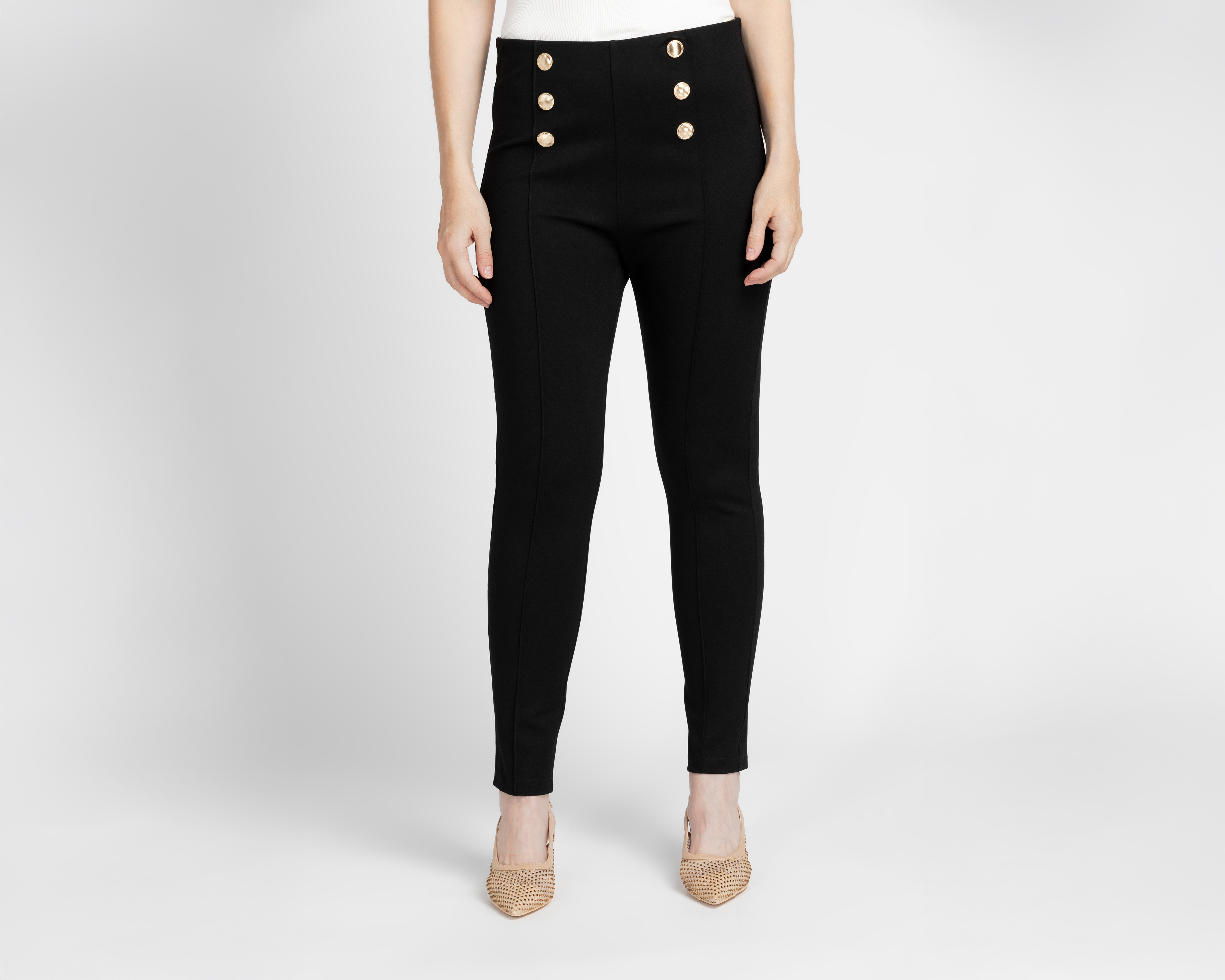 Foto 2 pulgar | Foto 1 | Leggings con Botones Sahara para Mujer