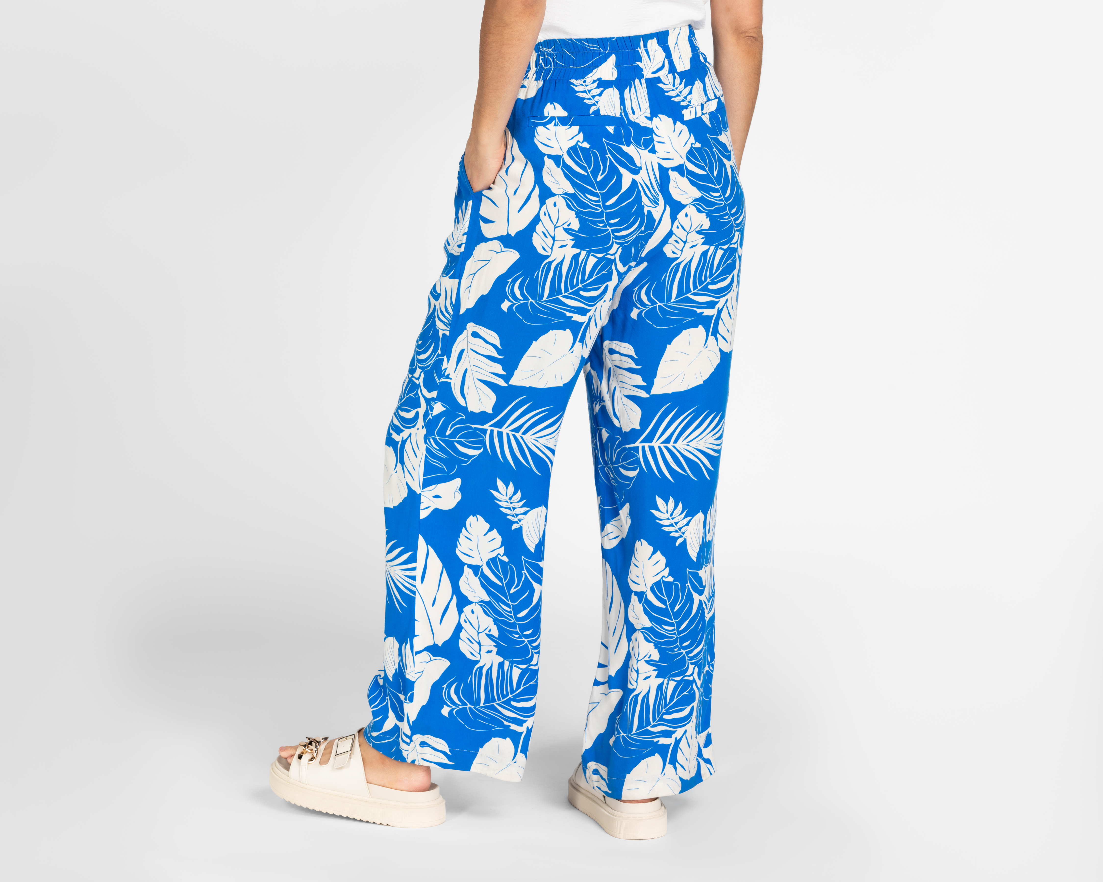 Foto 3 | Foto 3 | Pantalón Ancho Lady Sun Azul para Mujer