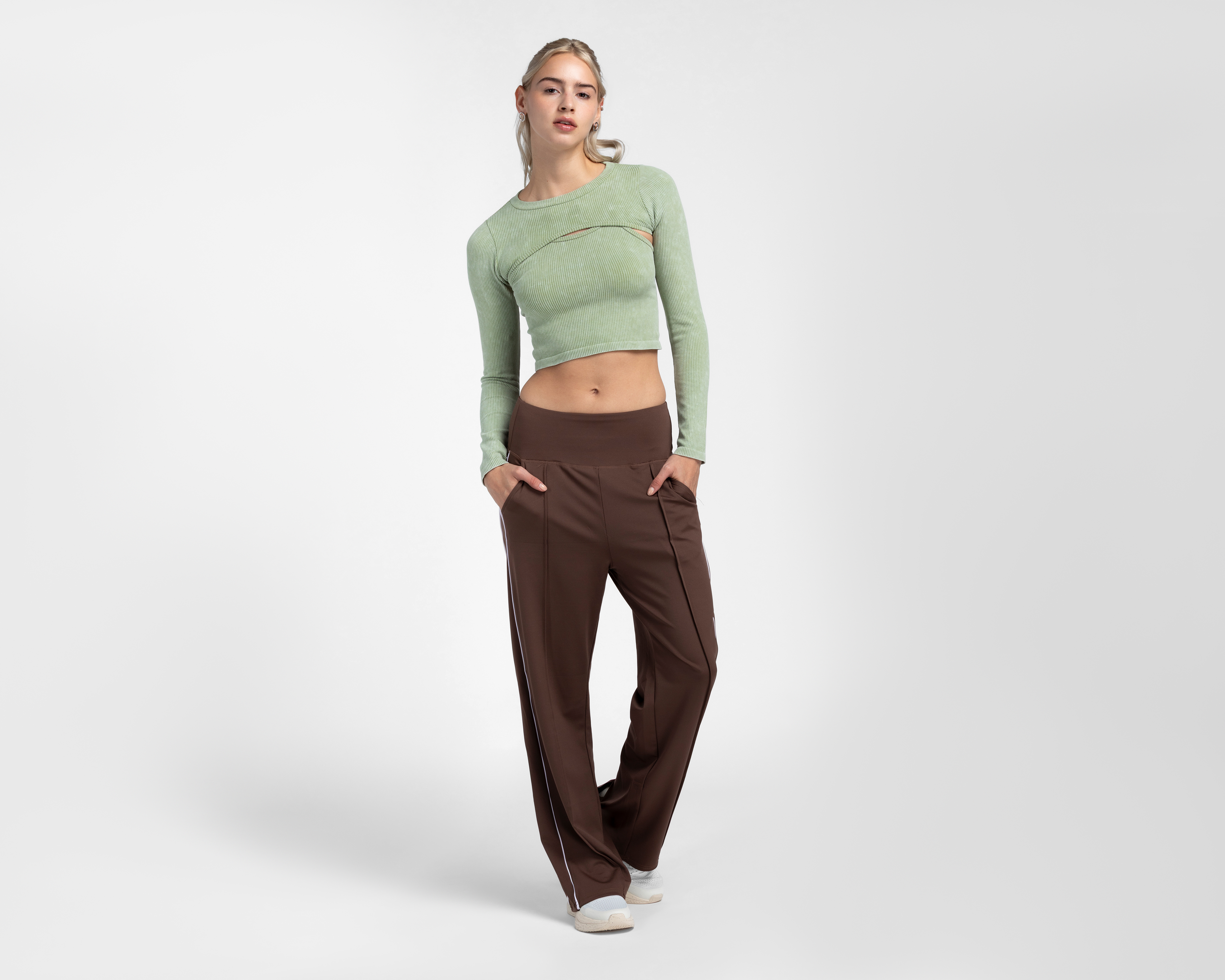 Foto 2 pulgar | Foto 1 | Playera Deportiva Sportline para Mujer 2 Piezas