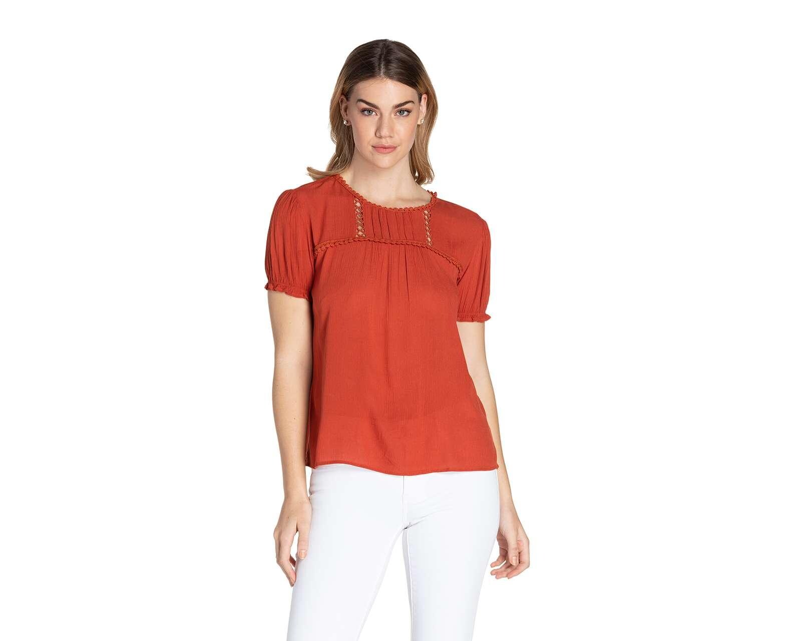 Foto 3 pulgar | Foto 2 | Blusa Sahara Chedrón Manga Corta