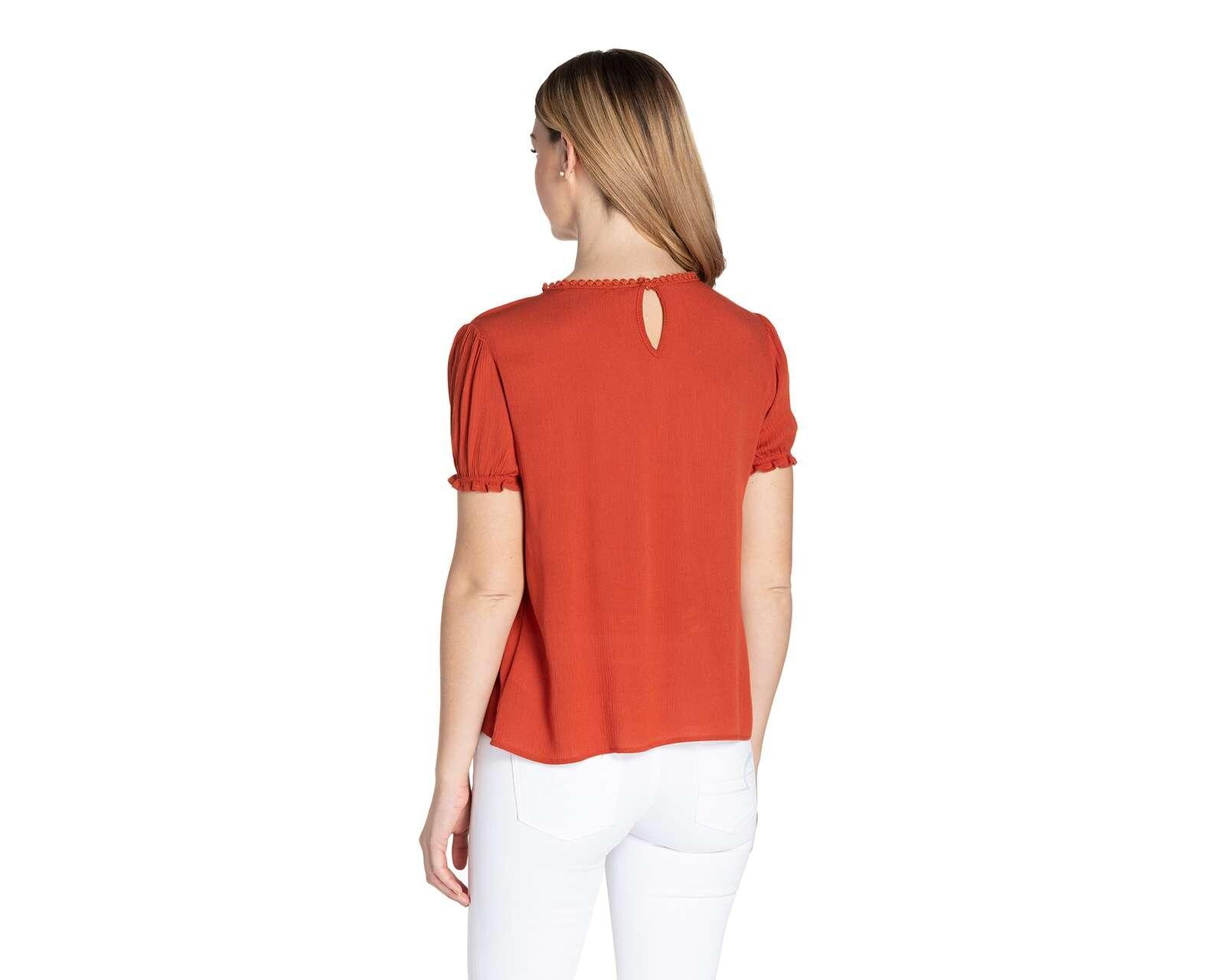 Foto 4 pulgar | Foto 3 | Blusa Sahara Chedrón Manga Corta