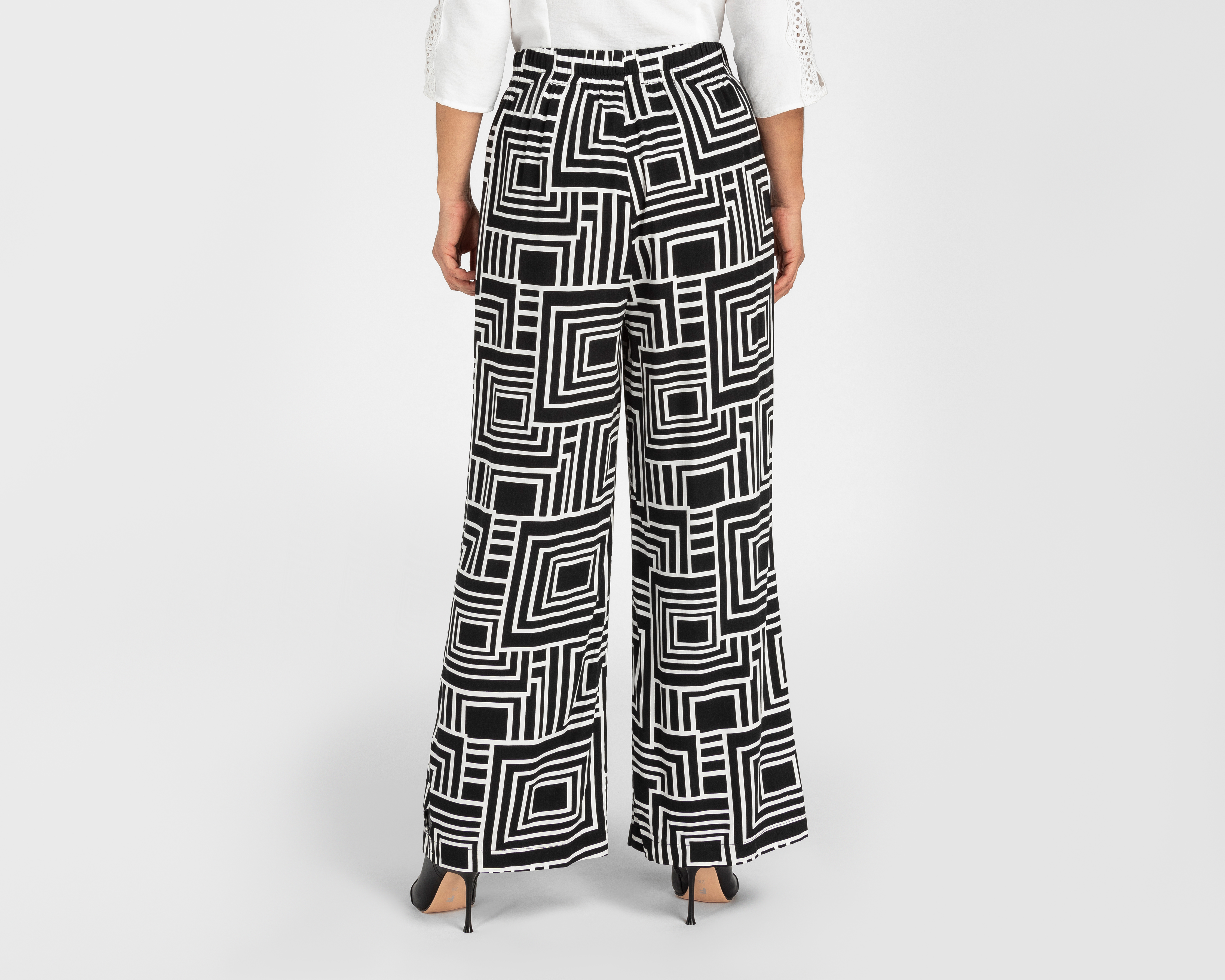 Foto 3 | Foto 3 | Pantalón Ancho Sahara Negro para Mujer