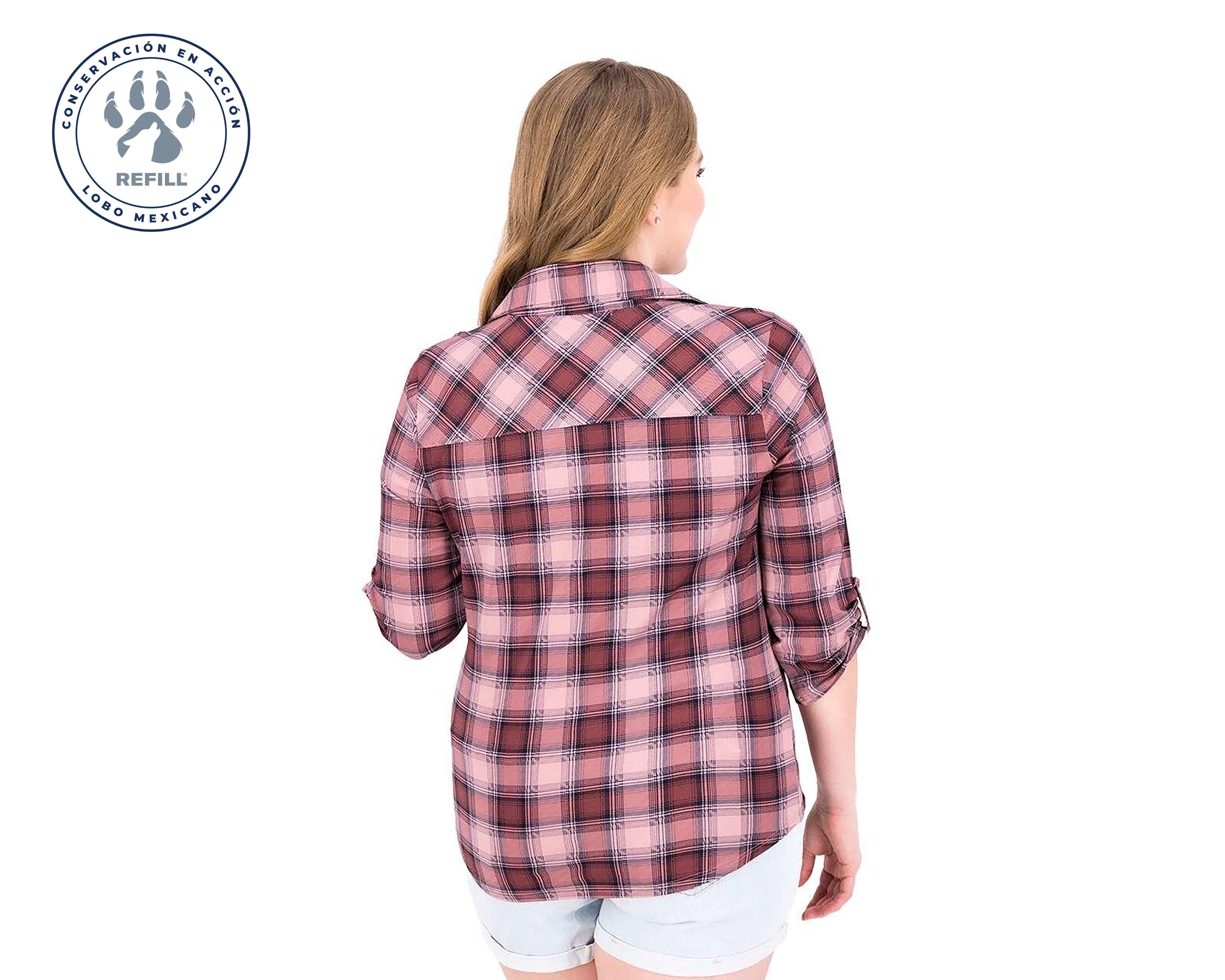 Foto 7 pulgar | Foto 6 | Blusa Refill a Cuadros