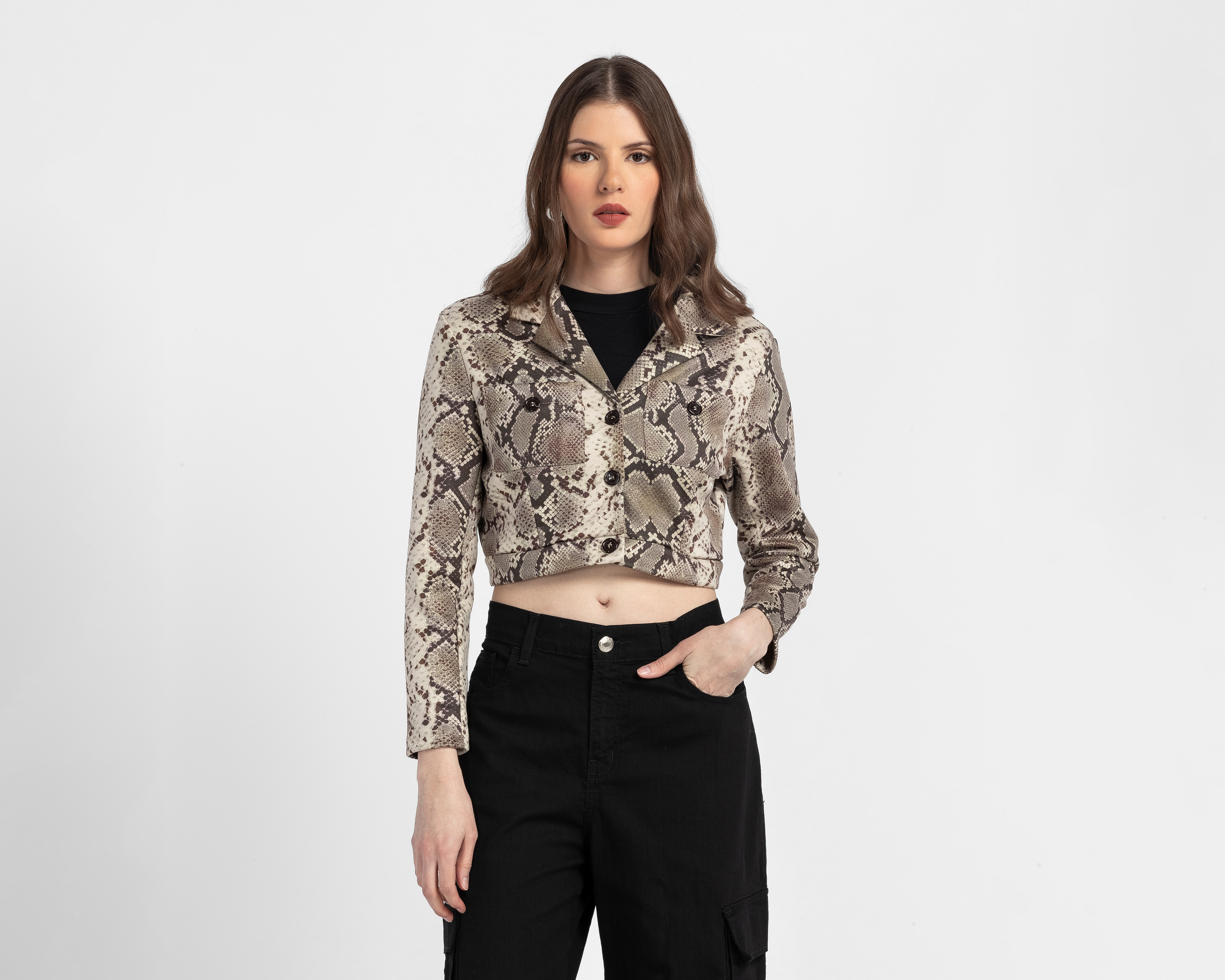 Blazer Animal Print Sahara para Mujer